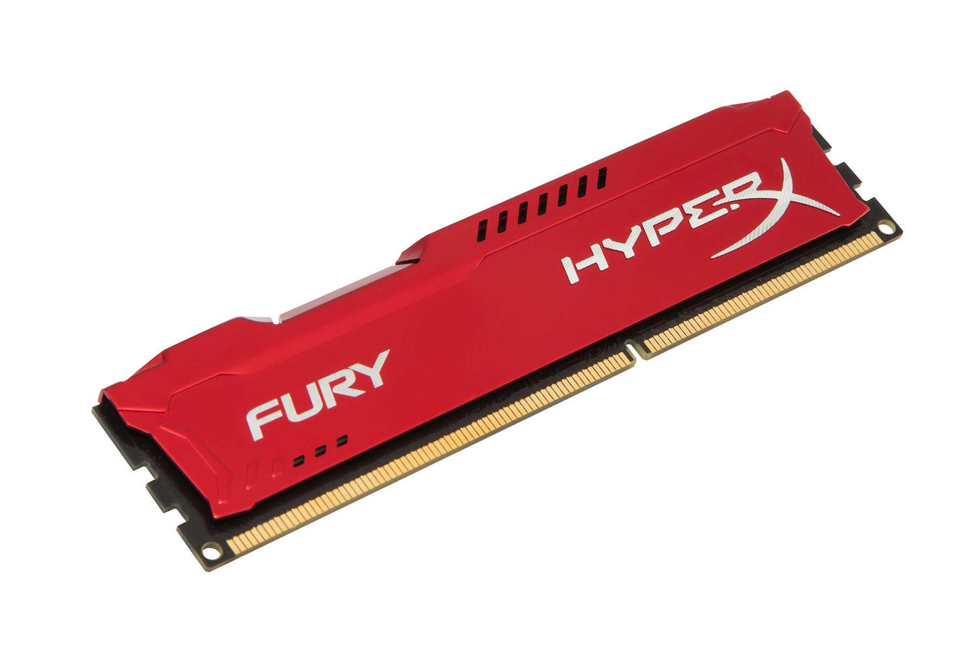 رم قرمز هایپر ایکس Fury ظرفیت 4 گیگابایت از نوع DDR3-1866