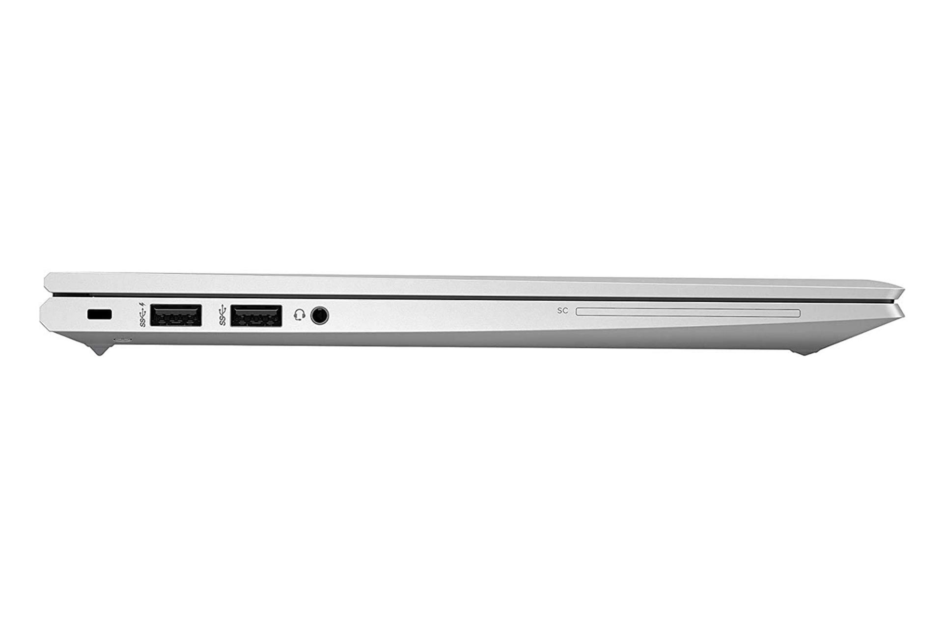 نمای کنار لپ تاپ اچ پی الیت بوک 840 G7 در حالت بسته