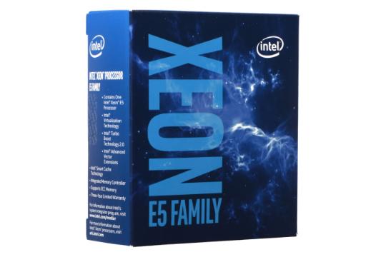نمای چپ جعبه پردازنده اینتل Intel Xeon E5 Family