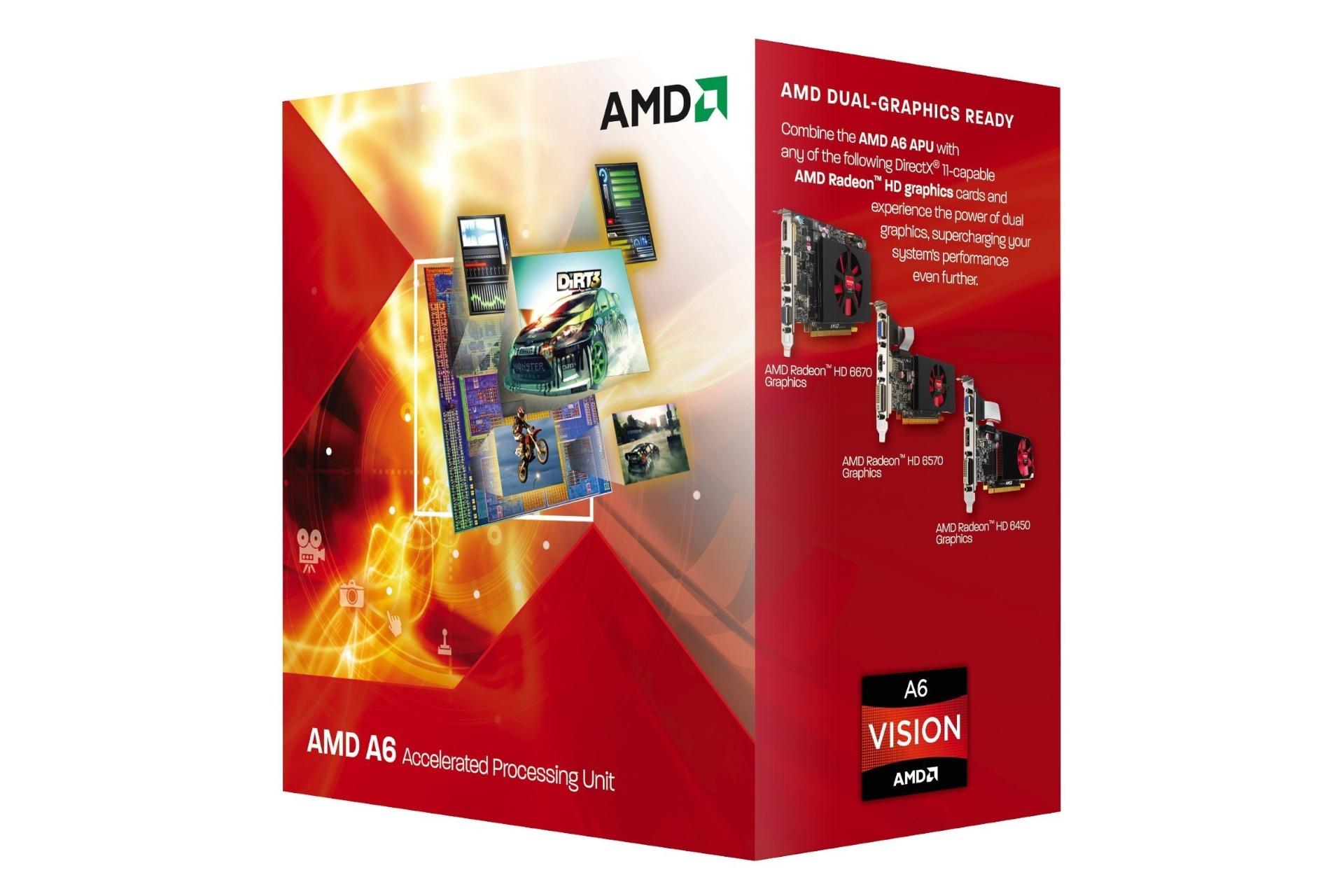 جعبه پردازنده AMD A6-3500