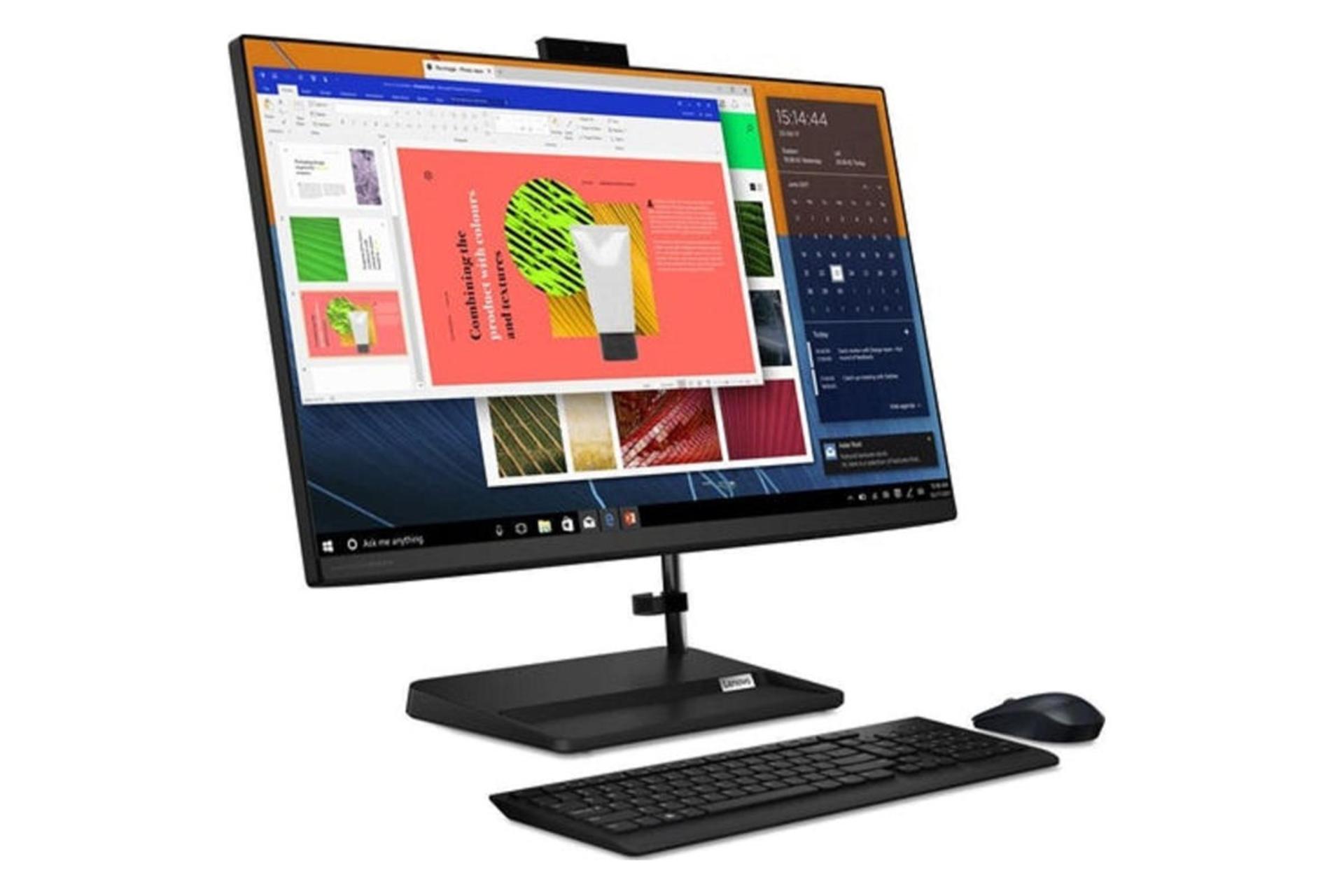 نمای جانبی کامپیوتر آل این وان All in One Lenovo IdeaCentre AIO 3 27ITL6