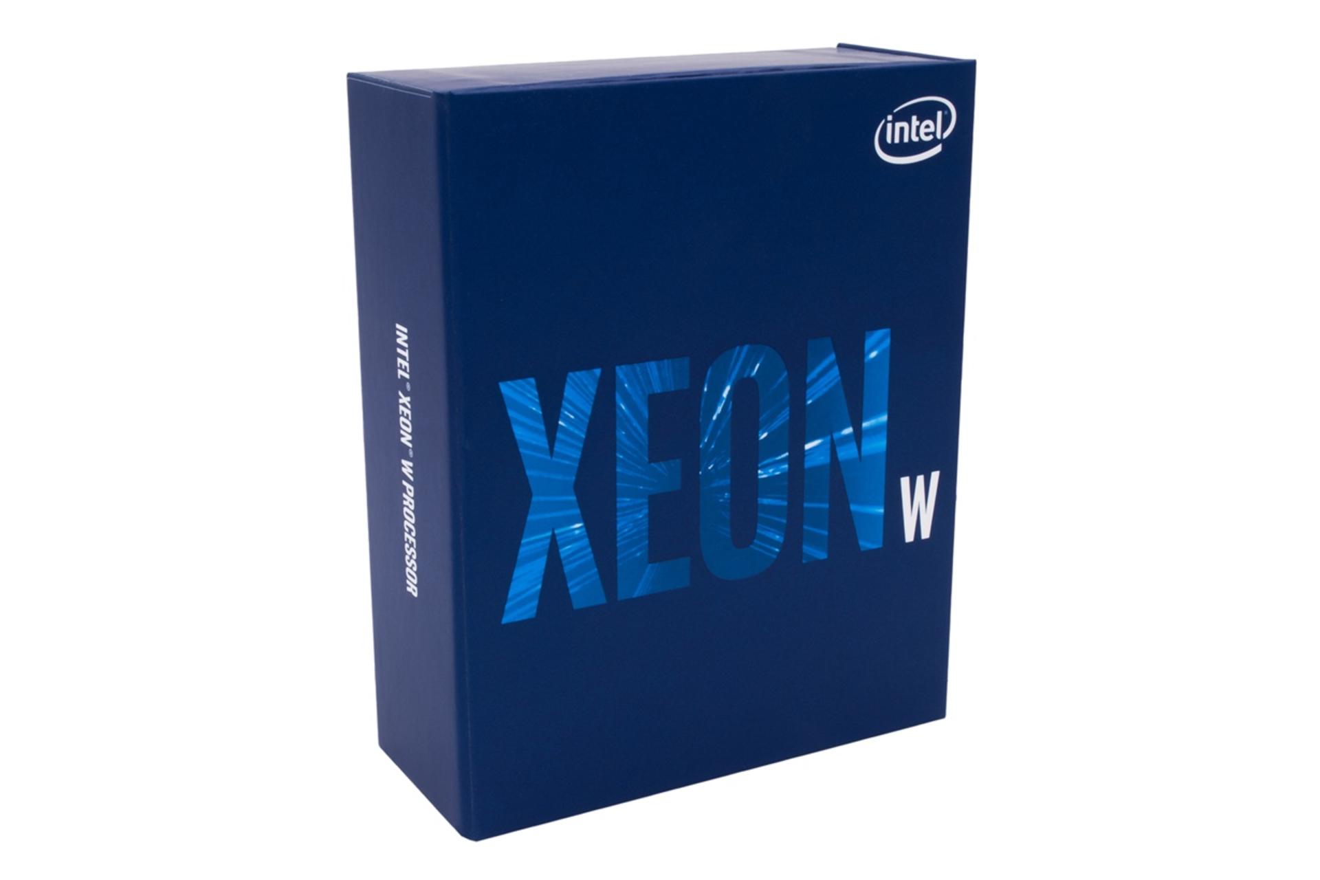 نمای چپ جعبه پردازنده اینتل Intel Xeon W