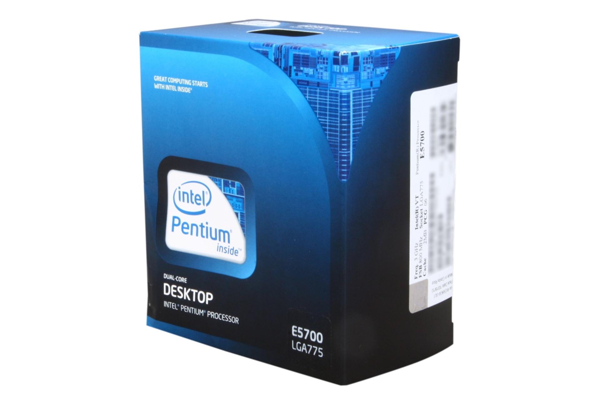 جعبه پردازنده اینتل پنتیوم Intel Pentium E5700
