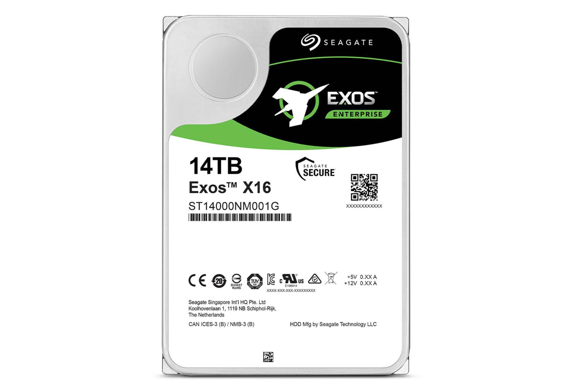 Seagate Exos X16 ST14000NM001G / سیگیت Exos X16 ST14000NM001G ظرفیت 14 ترابایت
