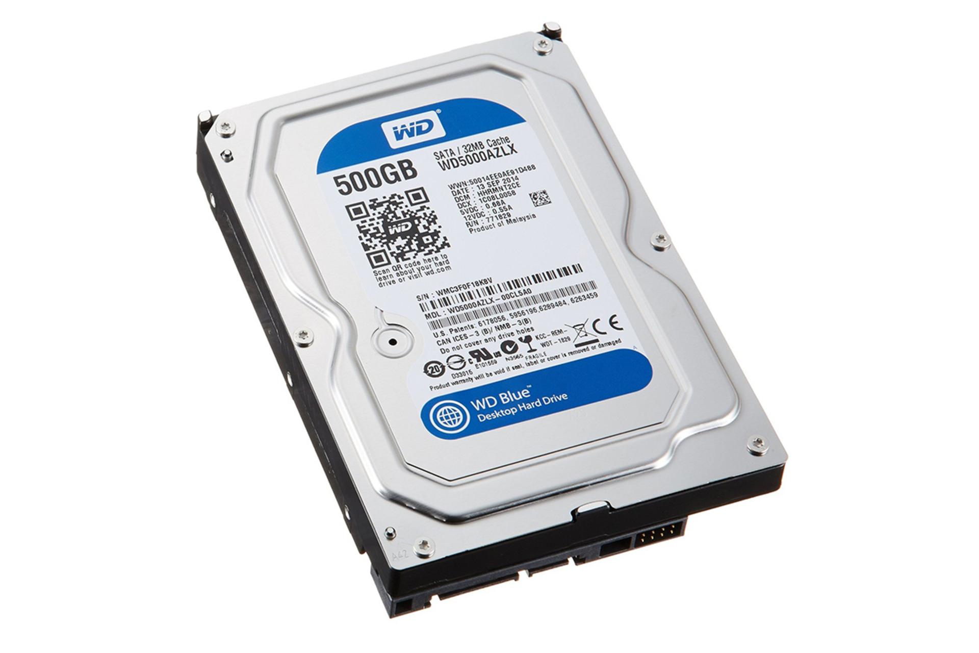 وسترن دیجیتال Blue WD5000AAKX ظرفیت 500 گیگابایت / Western Digital Blue WD5000AAKX 500GB