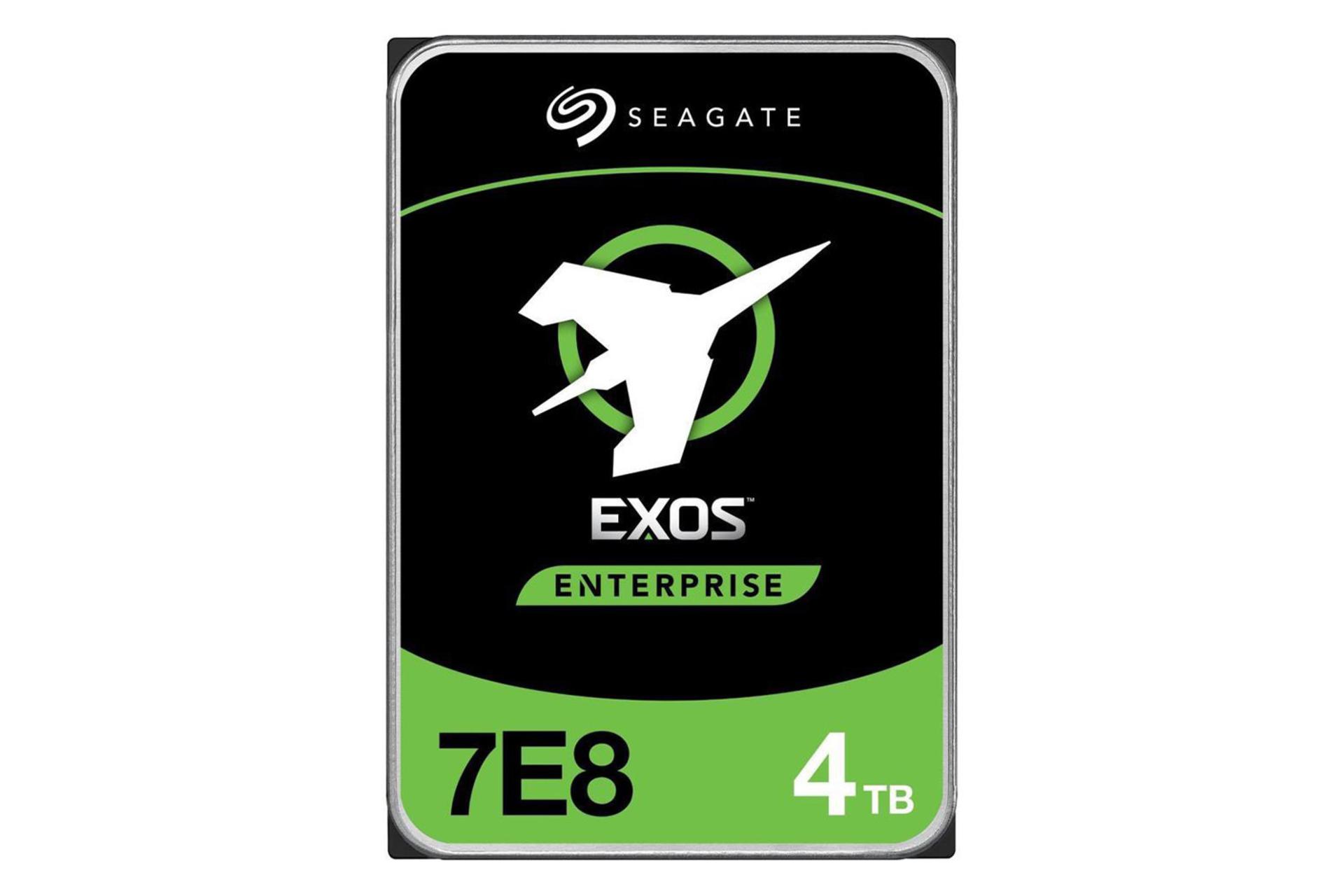 نمای جلو هارد دیسک سیگیت Exos 7E8 ST4000NM006A ظرفیت 4 ترابایت