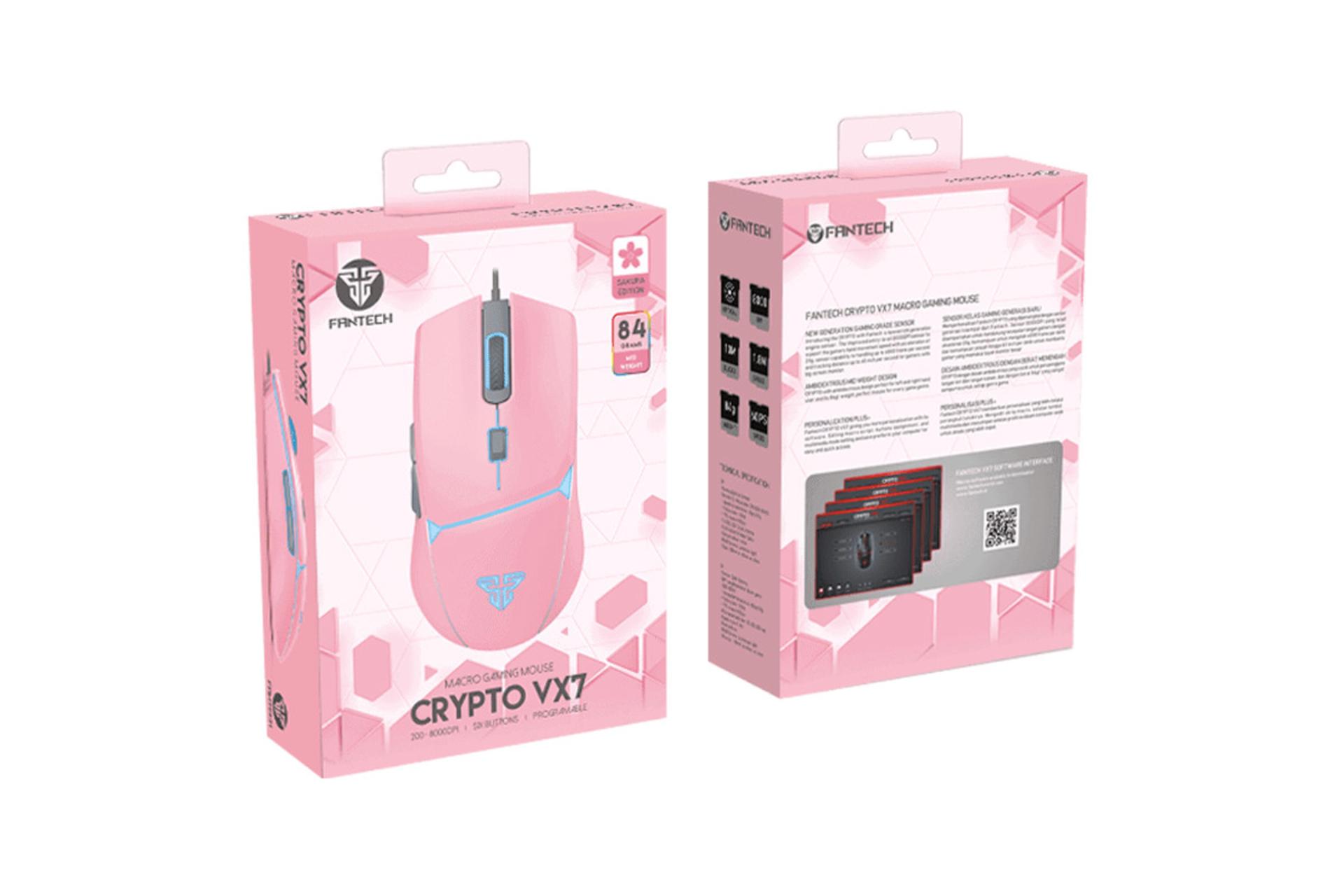 جعبه ماوس فنتک VX7 Crypto Sakura Edition