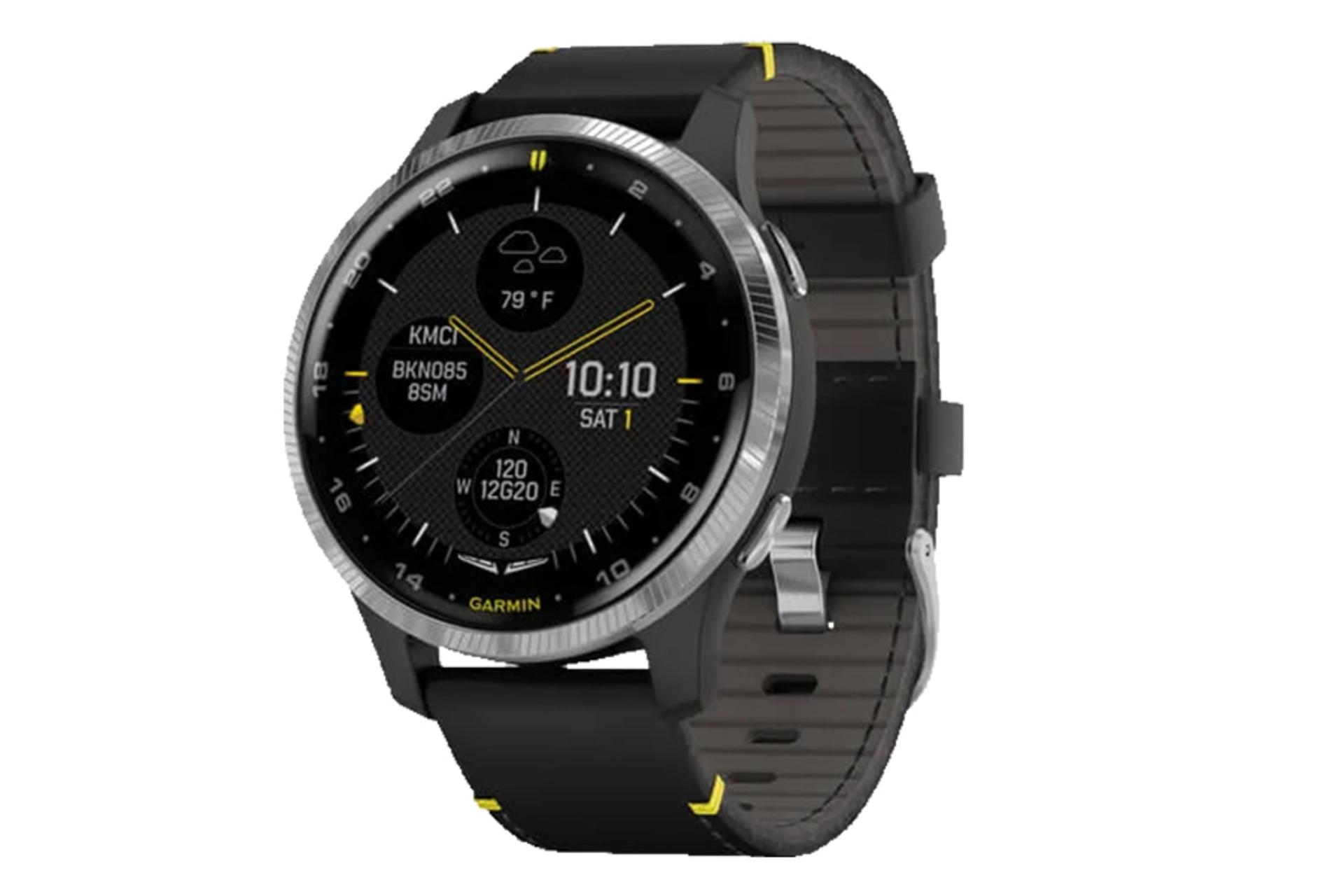 نمای نیمرخ راست ساعت هوشمند گارمین d2 air