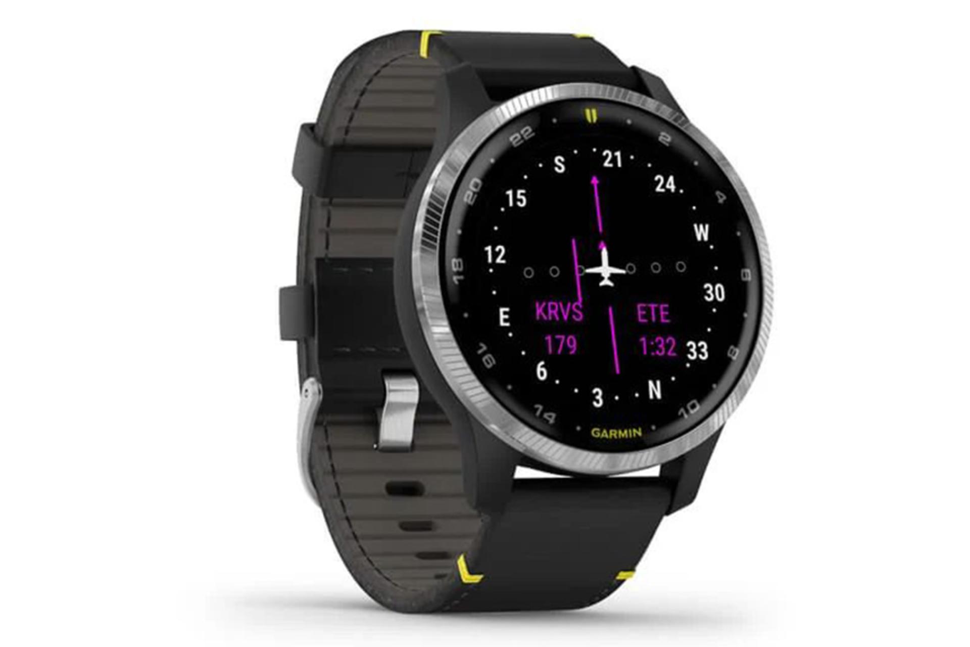 نمای نیمرخ چپ ساعت هوشمند گارمین d2 air