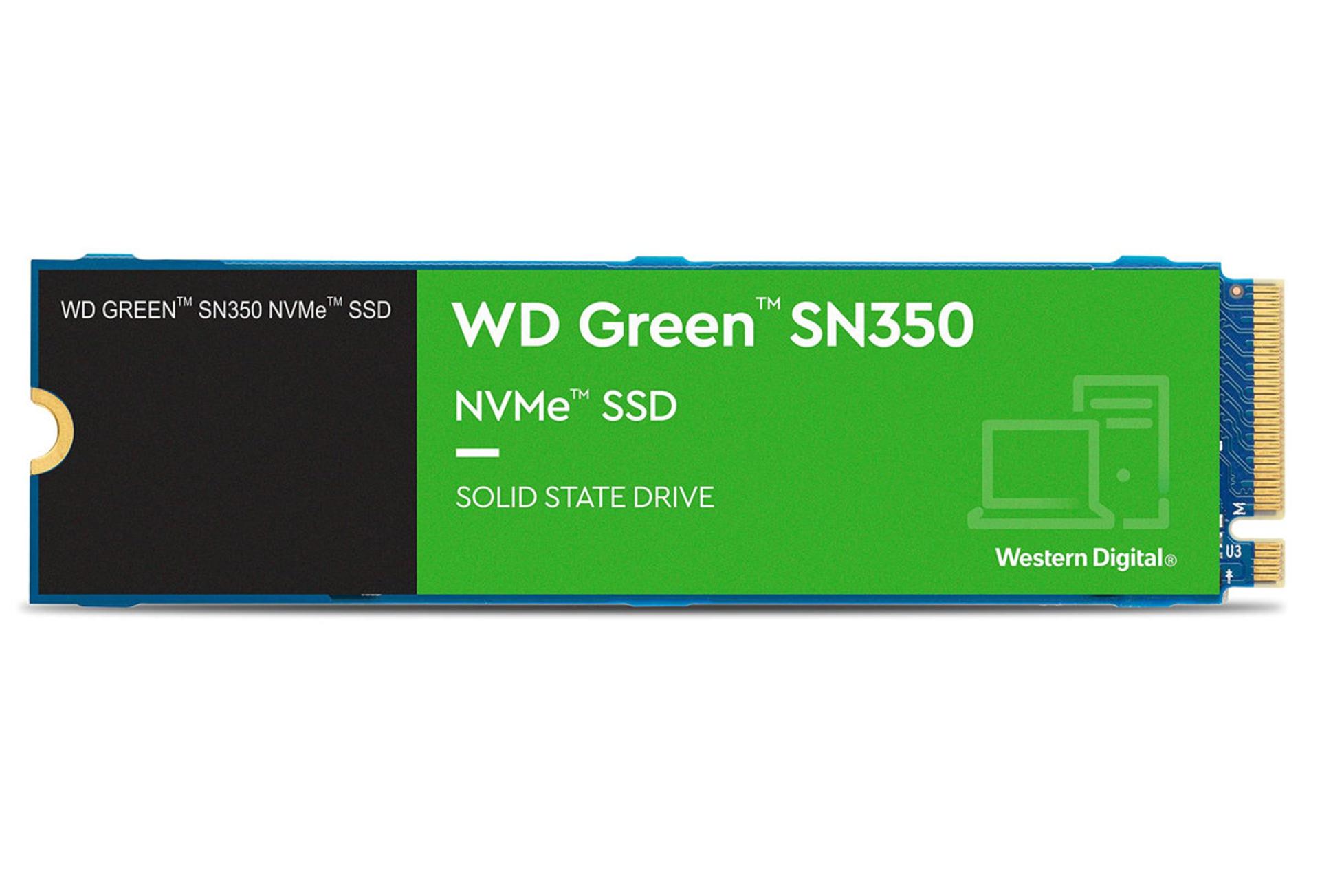 نمای روبرو SSD وسترن دیجیتال Green SN350 NVMe M.2