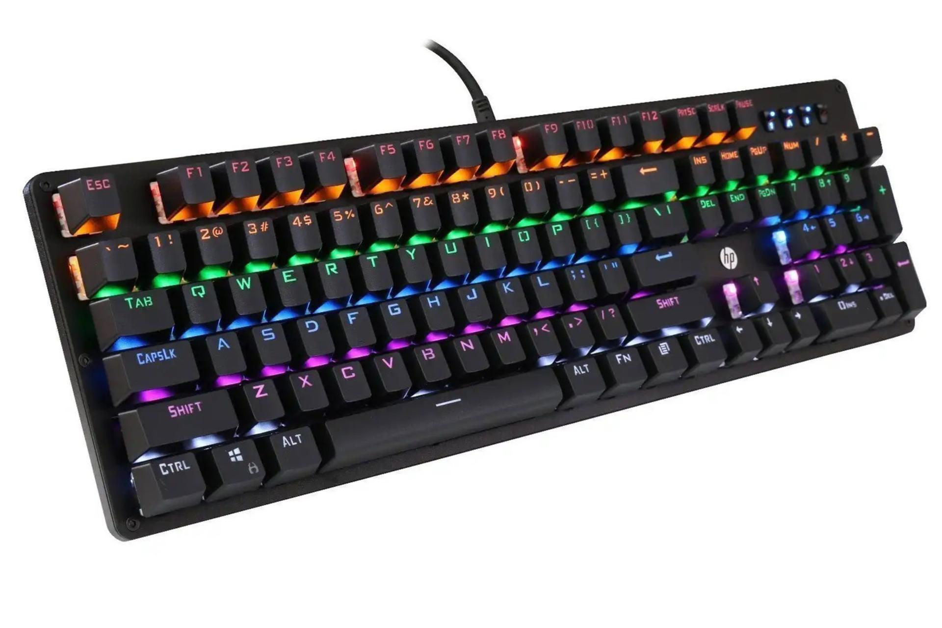 نمای چپ کیبورد اچ پی GK100