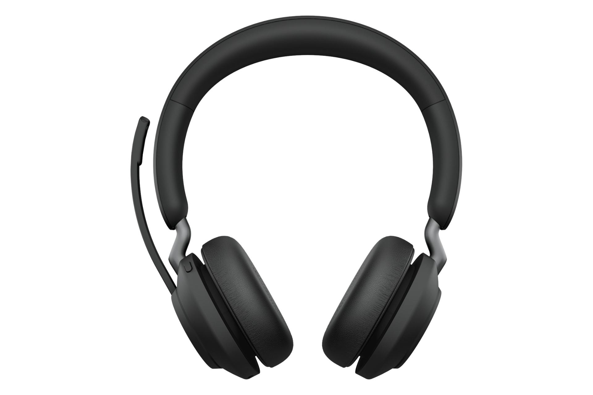 نمای روبرو هدست بی سیم جبرا Jabra Evolve2 65 Stereo مشکی