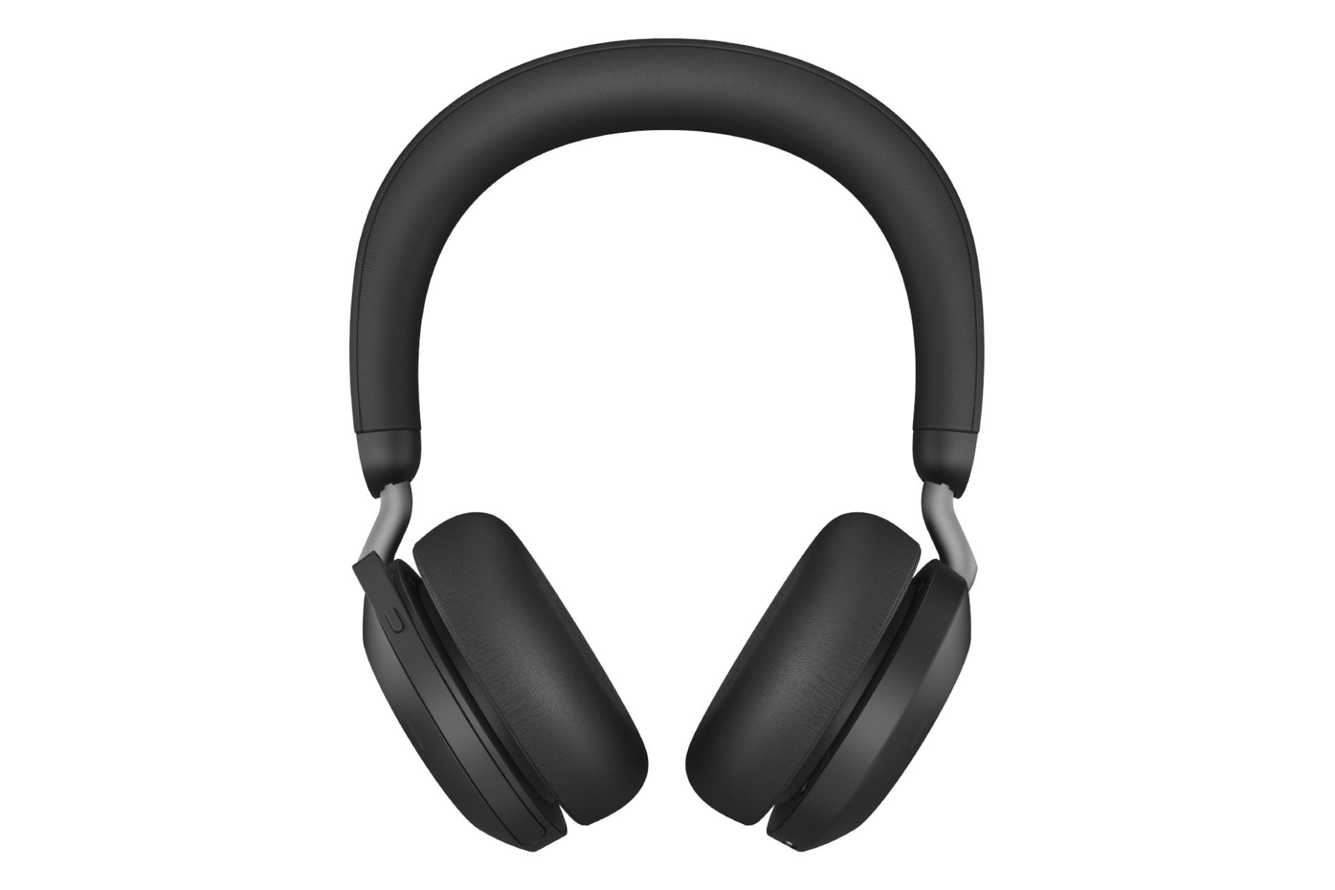 نمای روبرو هدست بی سیم جبرا Jabra Evolve2 75 مشکی