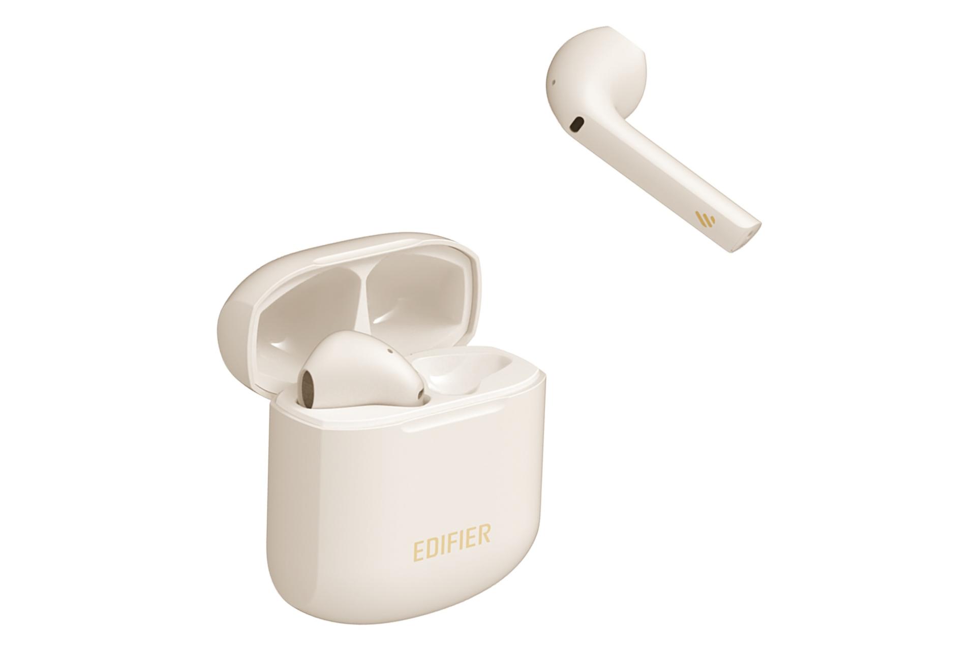 محفظه شارژ ایرباد بی سیم ادیفایر Edifier LolliPods Plus رنگ کرم