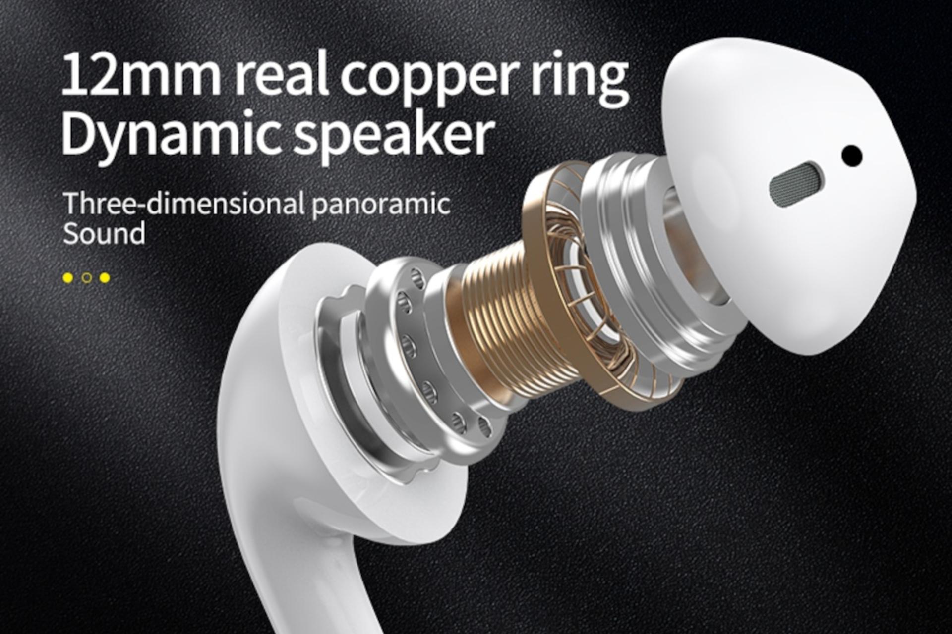 نمای داخلی ایرباد بی سیم فوننگ FONENG BL112