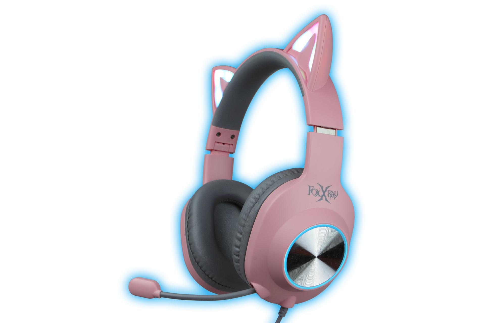 هدست گیمینگ فاکس ایکس ری FoxXray FXR-BAL-62 ShinyCat صورتی