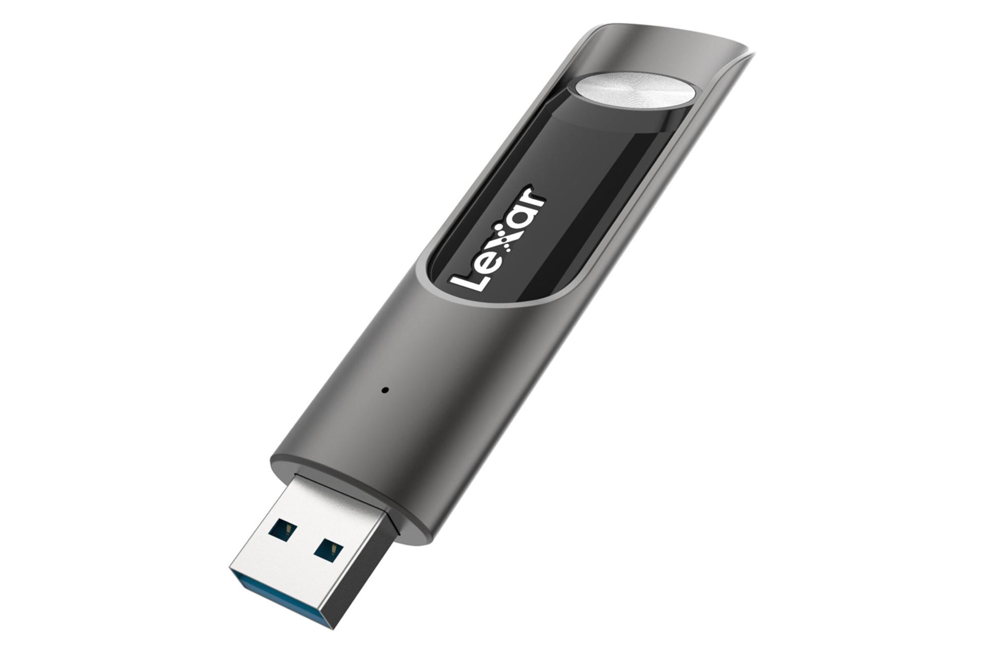 نمای جانبی باز فلش مموری لکسار مدل JumpDrive P30