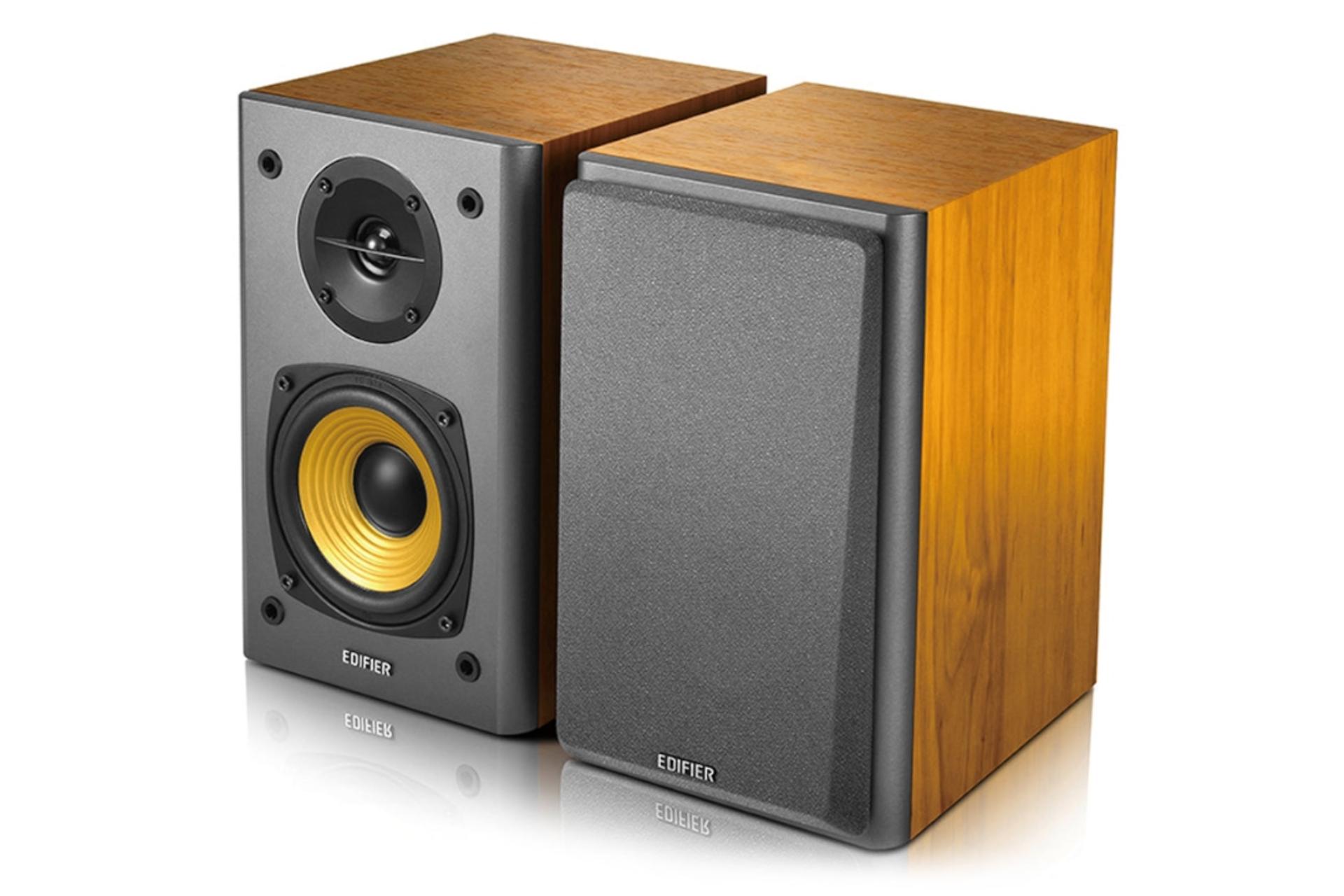 نمای راست اسپیکر ادیفایر Edifier R1000T4 قهوه ای