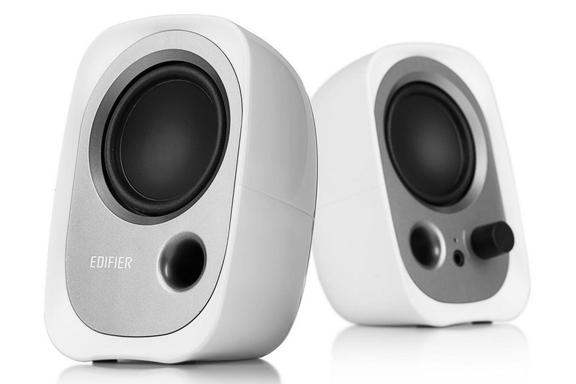 نمای روبرو اسپیکر ادیفایر Edifier R12U سفید