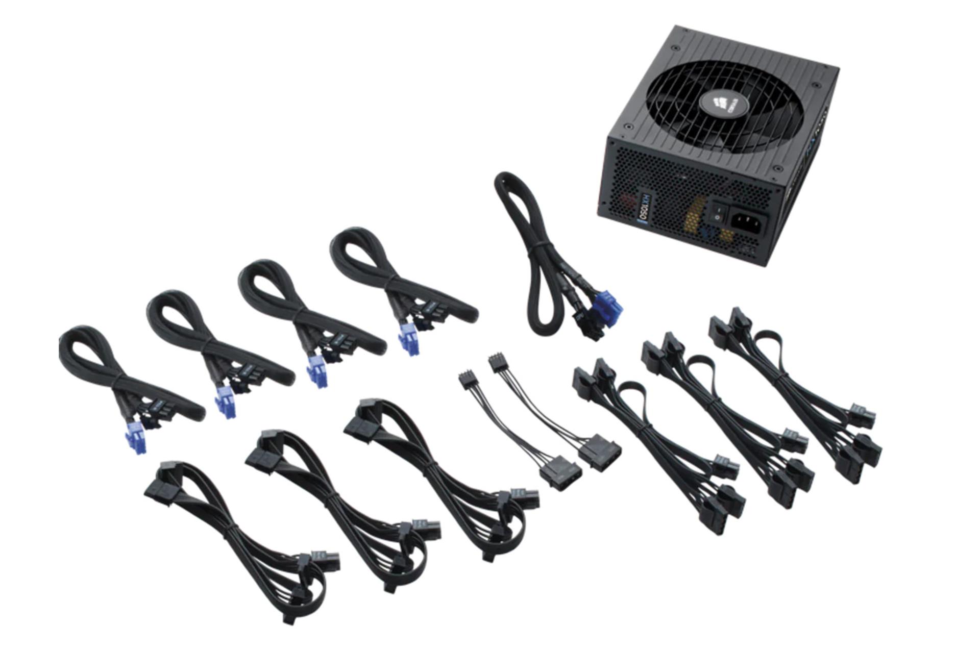 اقلام همراه پاور کامپیوتر کورسیر HX1050 Gold با توان 1050 وات