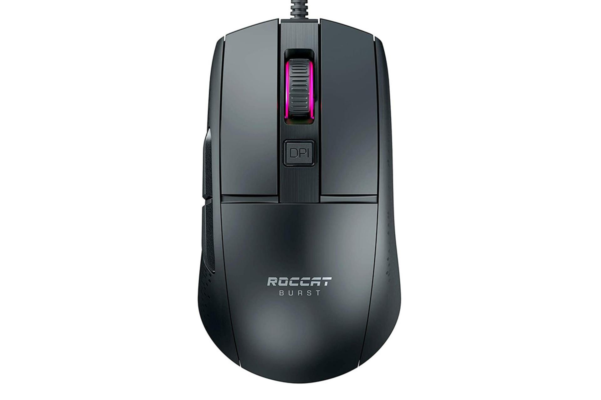 نمای روبرو roccat burst core مشکی