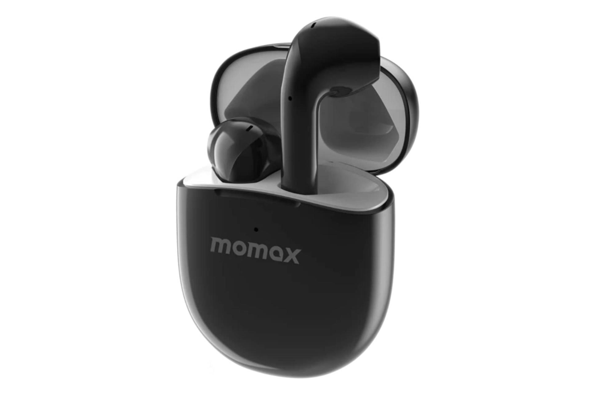 نمای راست ایرباد بی سیم مومکس Momax Pills Lite مشکی