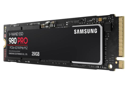 نمای راست SSD سامسونگ 980 پرو NVMe M.2 ظرفیت 250 گیگابایت Samsung 980 Pro