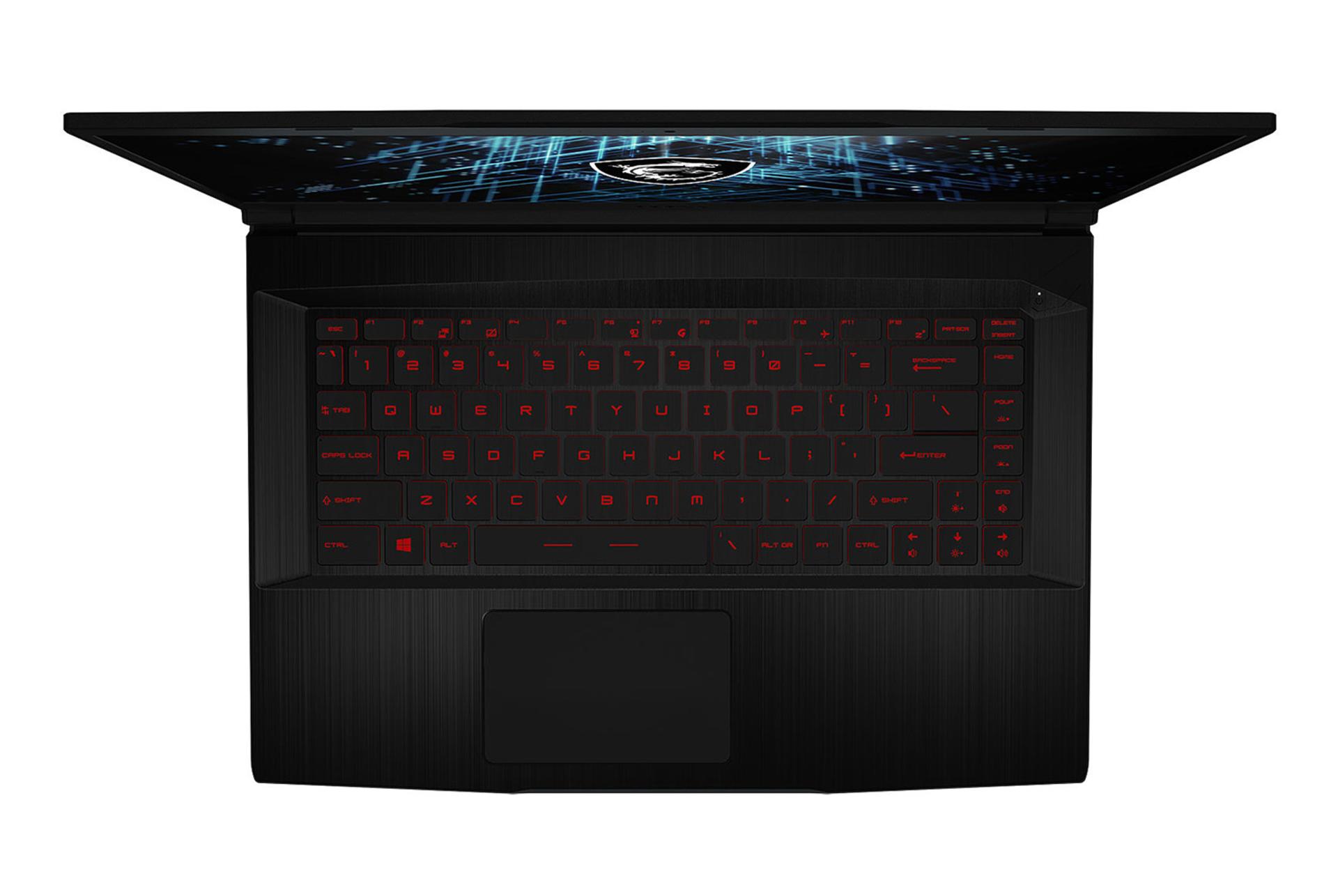 نمای بالا لپ تاپ ام اس آی GF63 Thin 11UC