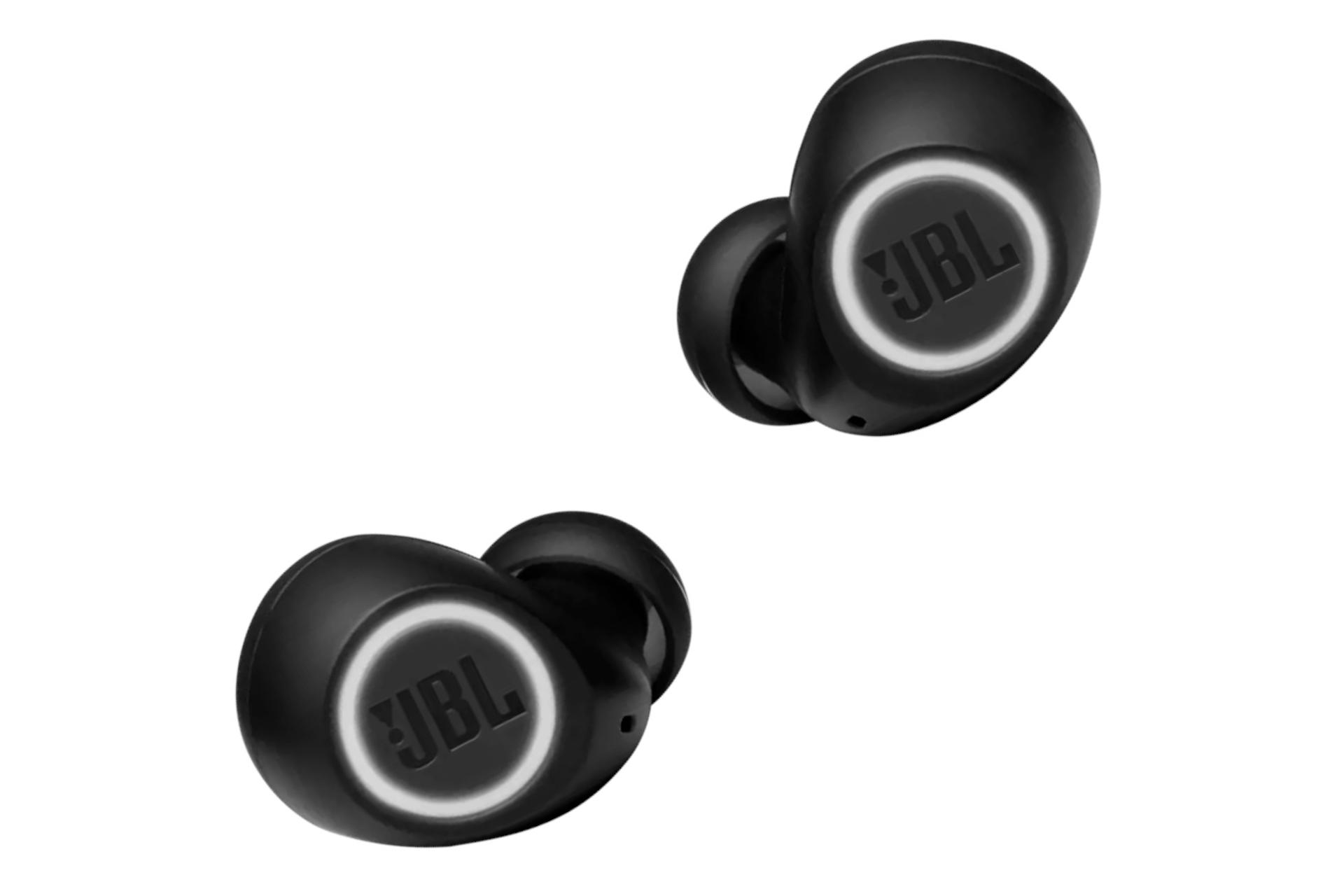 نمای پشت ایرباد بی سیم جی بی ال JBL Free II مشکی