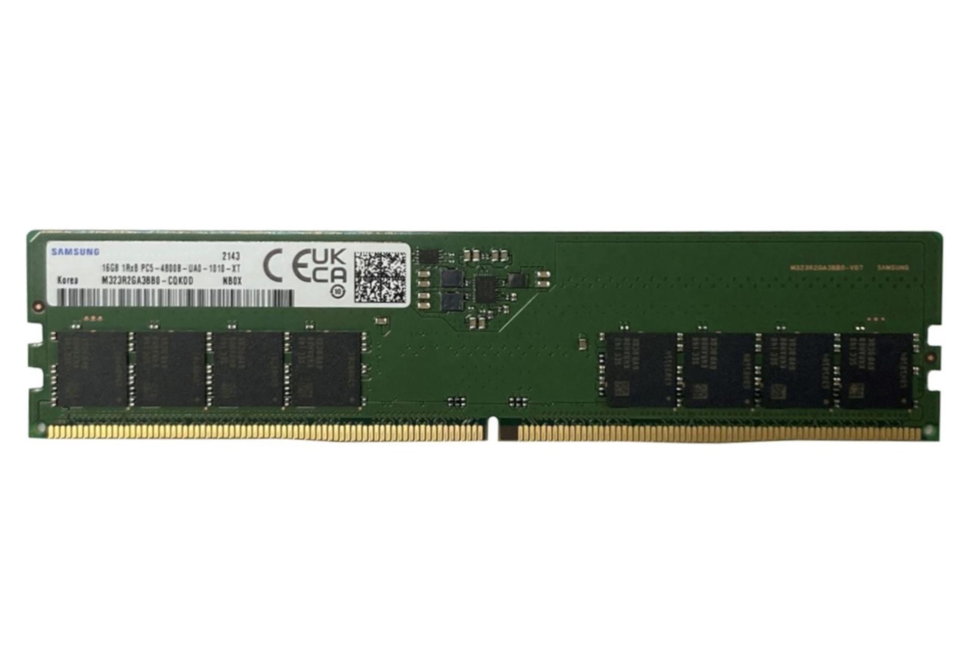رم سامسونگ M323R2GA3BB0-CQK ظرفیت 16 گیگابایت از نوع DDR5-4800