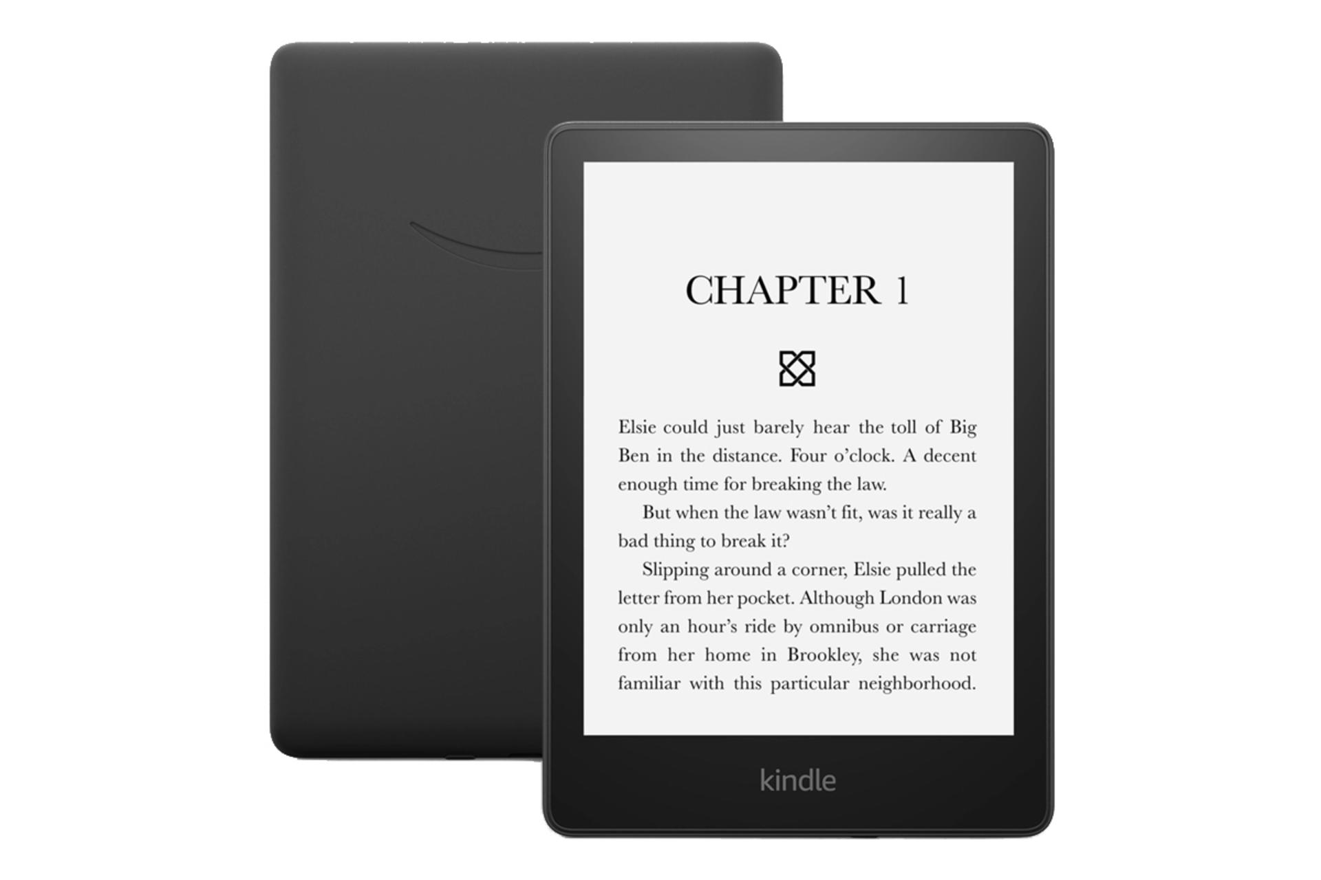 کتابخوان آمازون Kindle Oasis نمای روبرو و پشت
