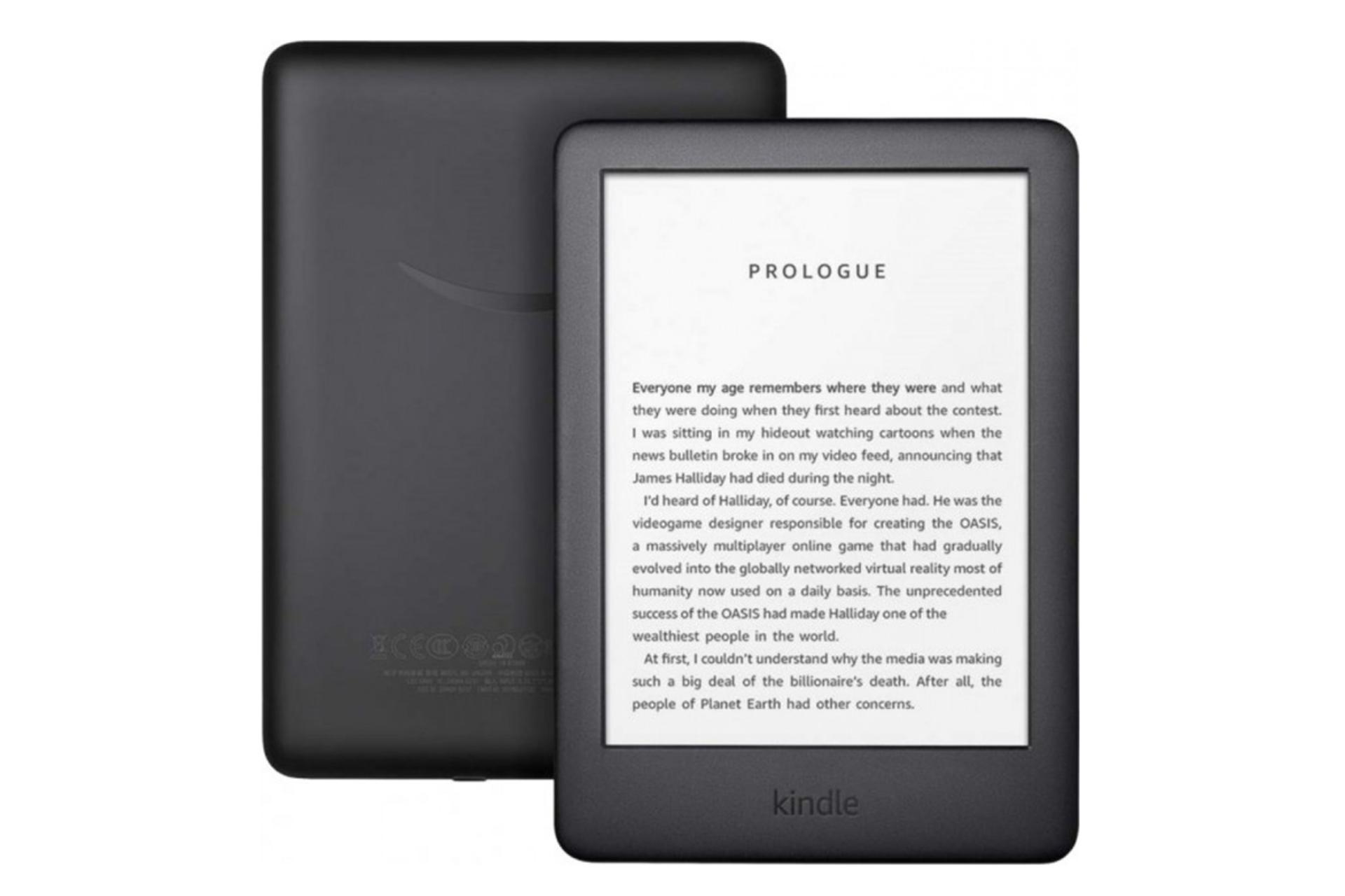 کتابخوان آمازون Kindle 10th Gen 2019 نمای روبرو و پشت