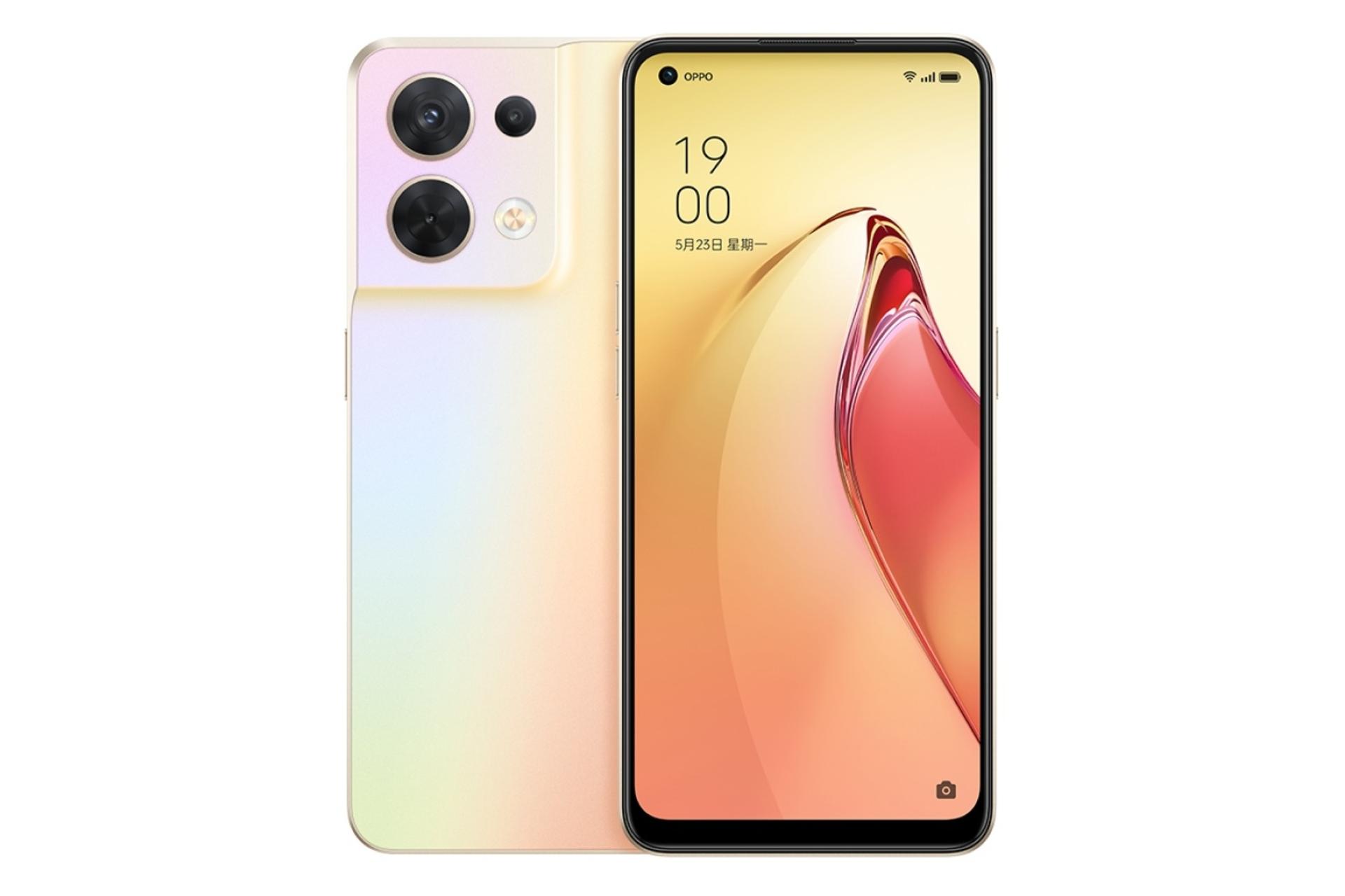 موبایل Reno8 اوپو / Oppo Reno8 طلایی