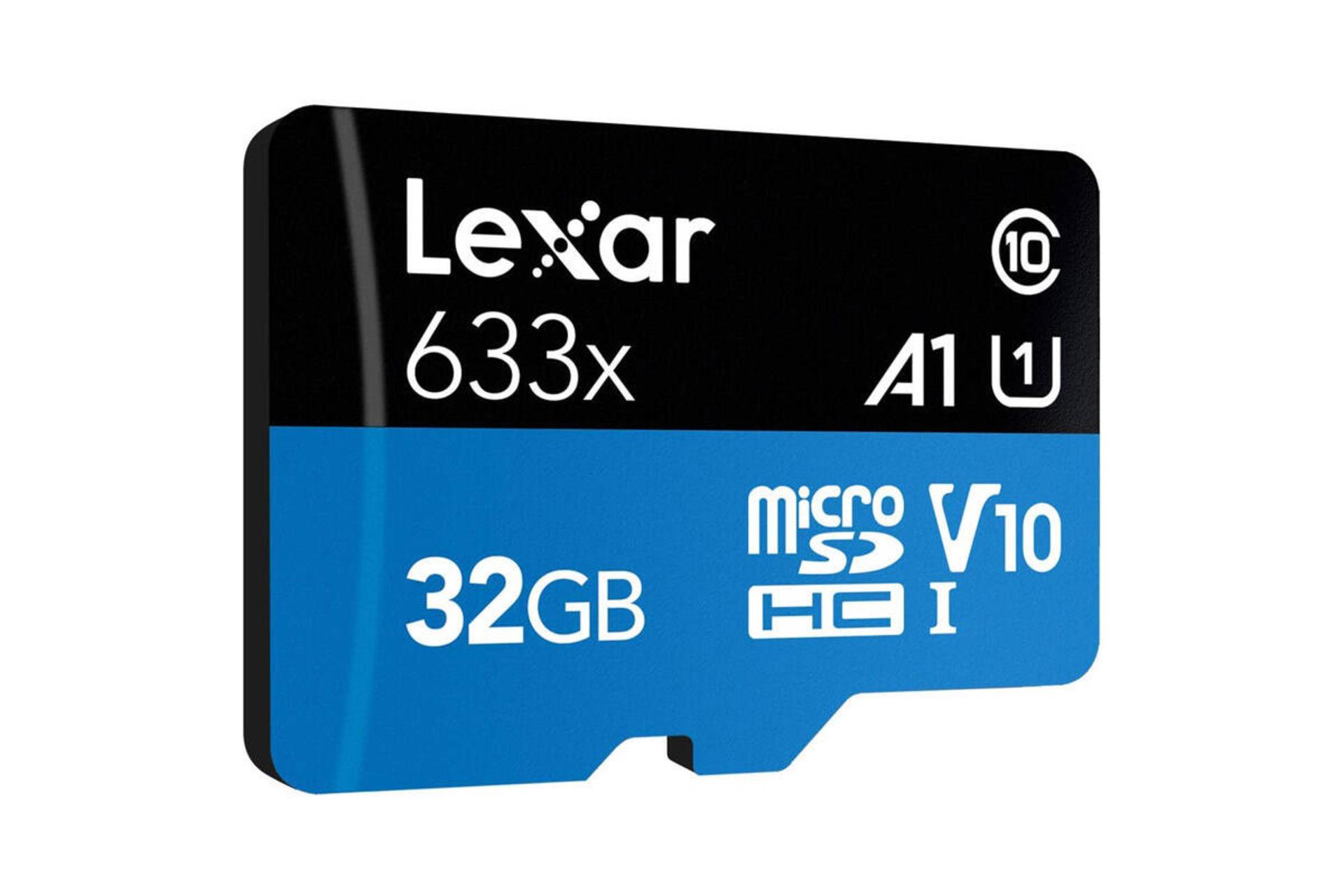 کارت حافظه لکسار microSDHC با ظرفیت 32 گیگابایت مدل BLUE Series کلاس 10
