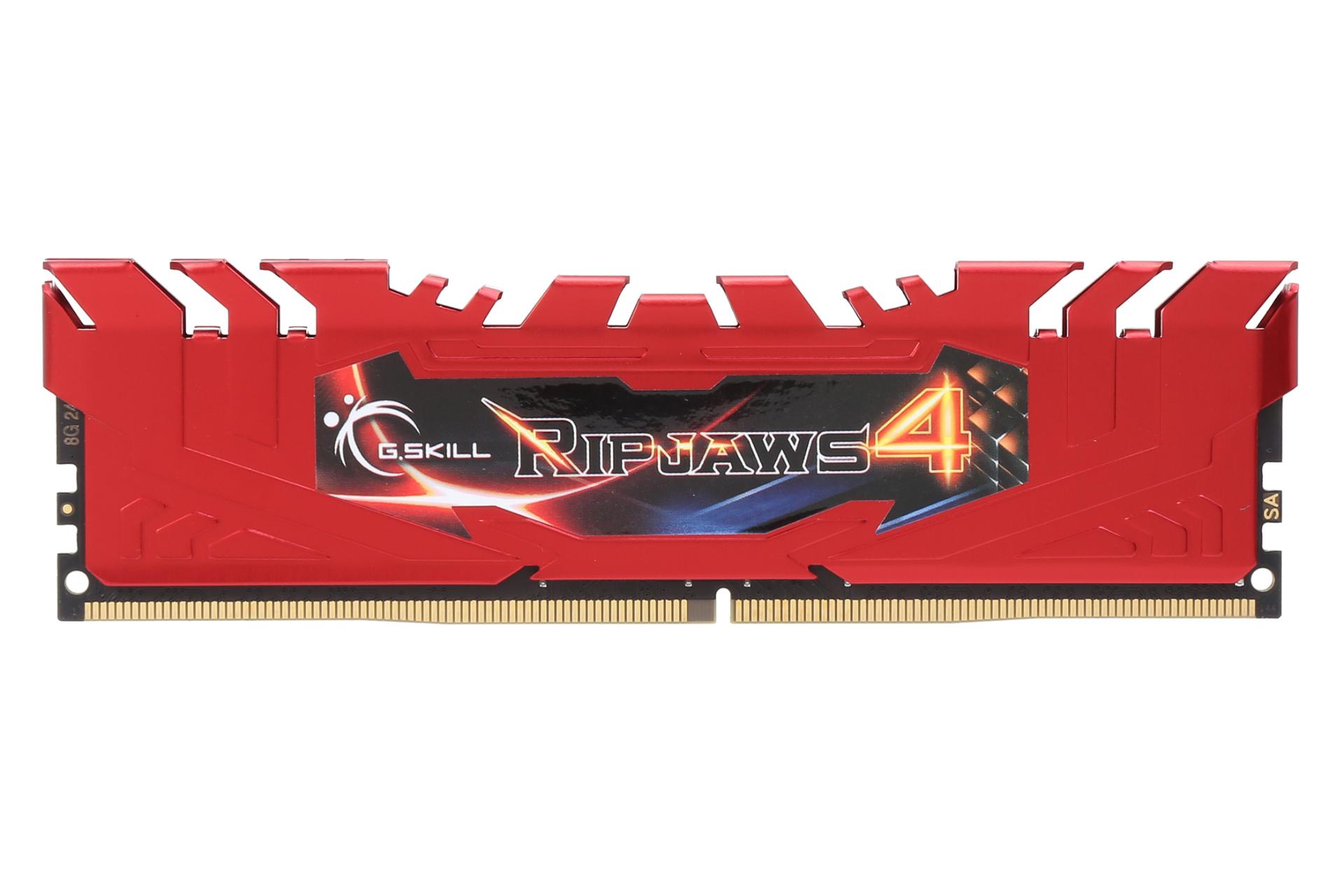 رم جی اسکیل Ripjaws 4 ظرفیت 8 گیگابایت از نوع DDR4-3000 قرمز