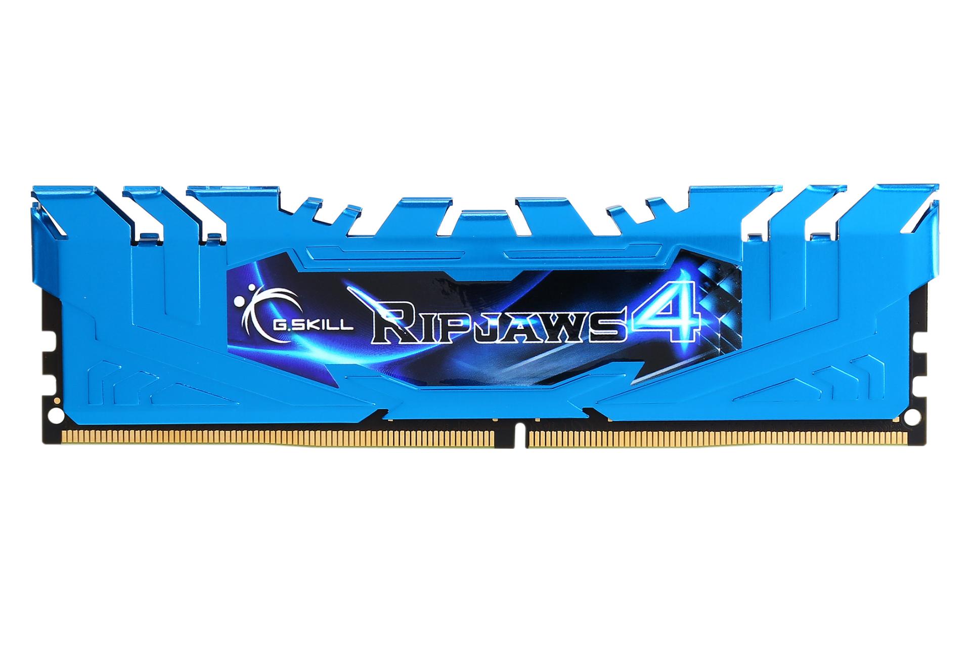 رم جی اسکیل Ripjaws 4 ظرفیت 8 گیگابایت از نوع DDR4-3000 آبی