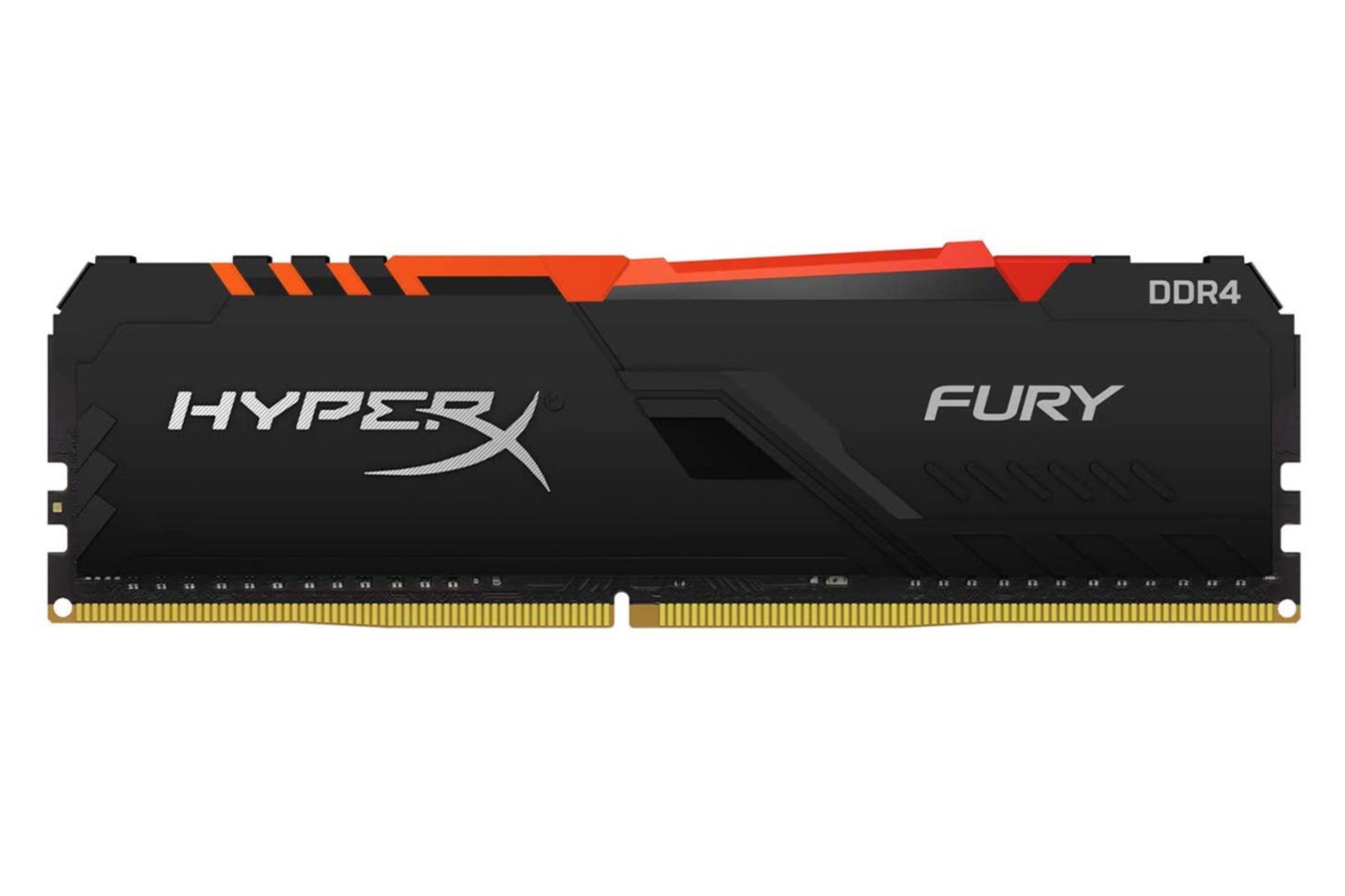  رم هایپر ایکس Fury RGB ظرفیت 8 گیگابایت از نوع DDR4-3200