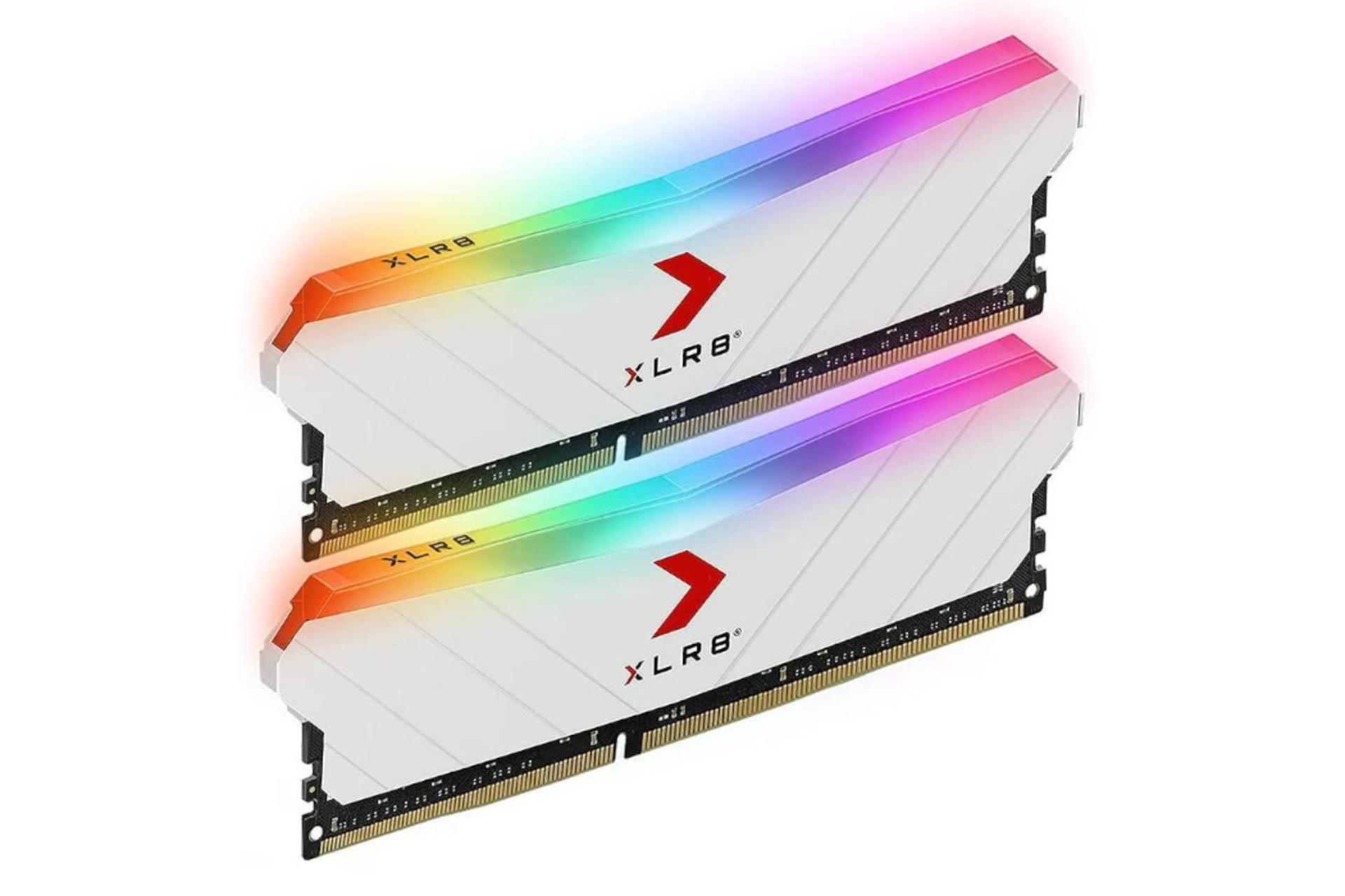 نمای چپ رم پی ان وای XLR8 Gaming EPIC-X RGB White Edition ظرفیت 32 گیگابایت (2x16)