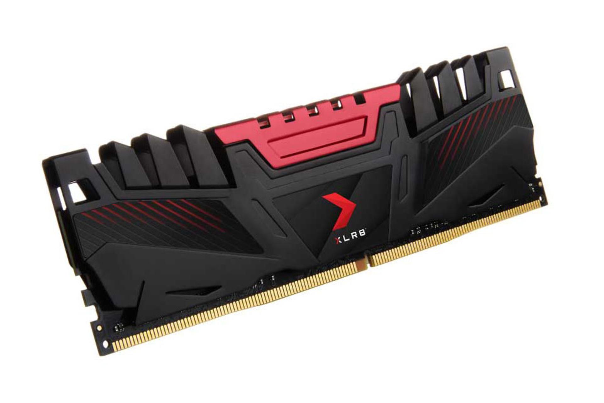 نمای چپ رم پی ان وای XLR8 ظرفیت 16 گیگابایت از نوع DDR4-3200
