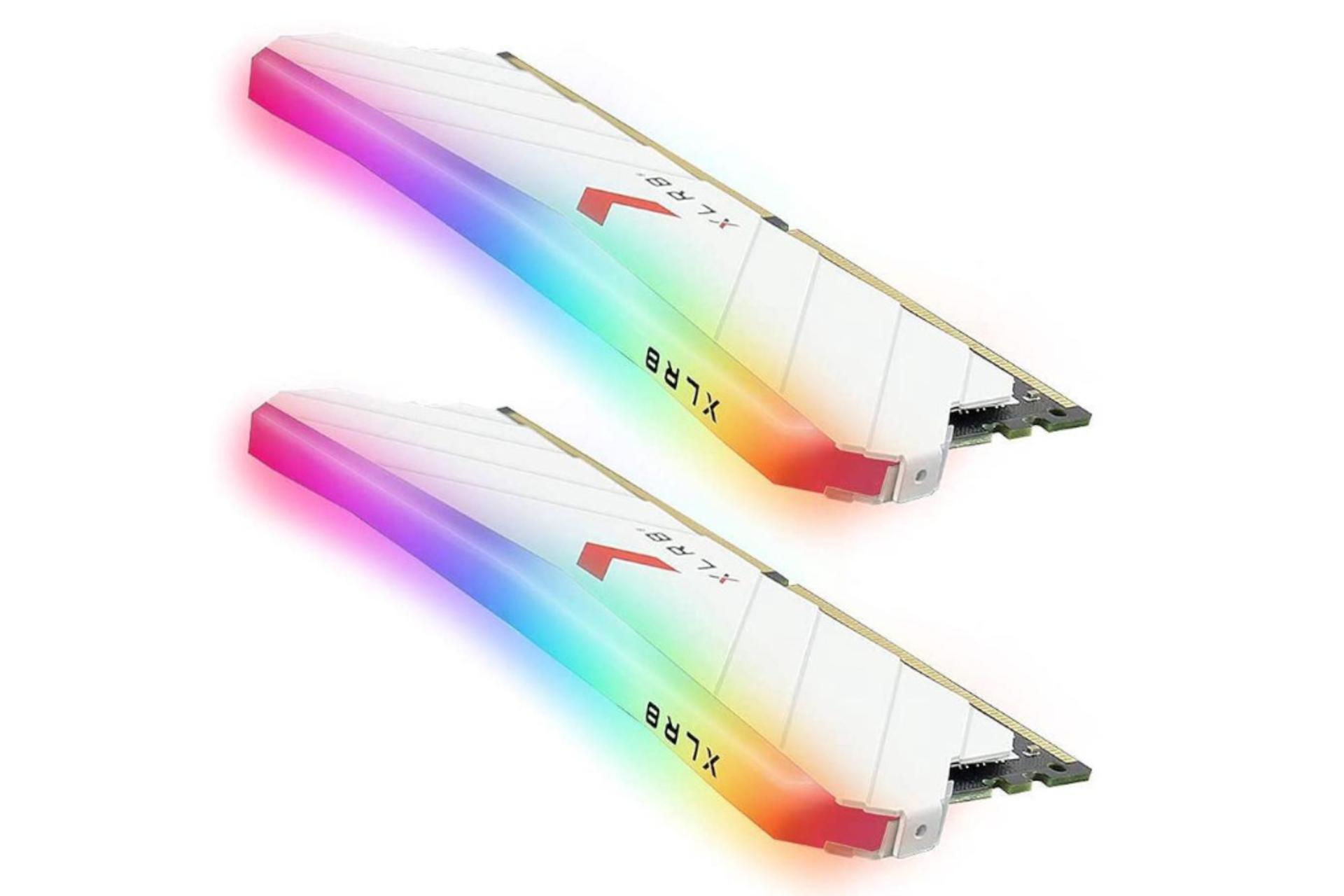 نمای بالا رم پی ان وای XLR8 Gaming EPIC-X RGB White Edition ظرفیت 32 گیگابایت (2x16)