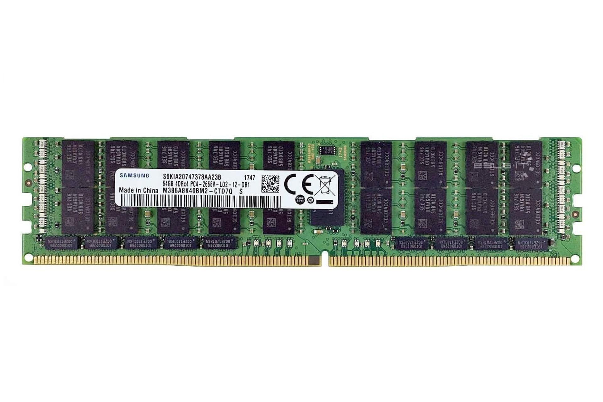 رم سامسونگ M386A8K40BM2-CTD6Q ظرفیت 64 گیگابایت از نوع DDR4-2666