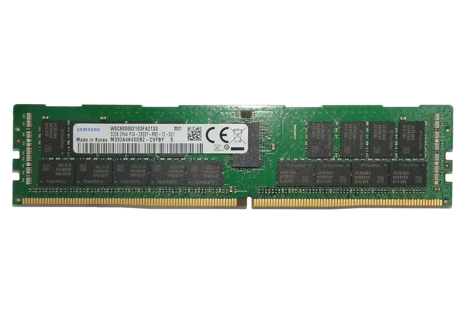 رم سامسونگ M393A4K40DB2-CVFBY ظرفیت 32 گیگابایت از نوع DDR4-2933