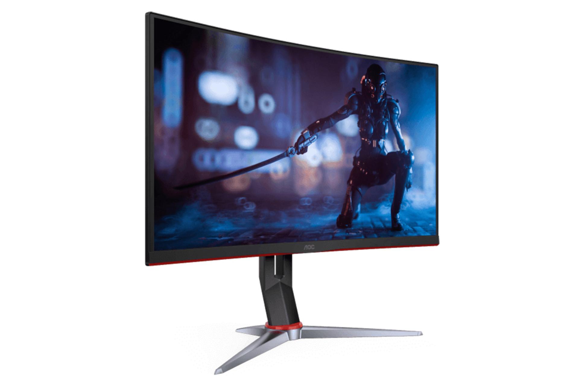 نمای نیمرخ چپ مانیتور AOC C24G2Z