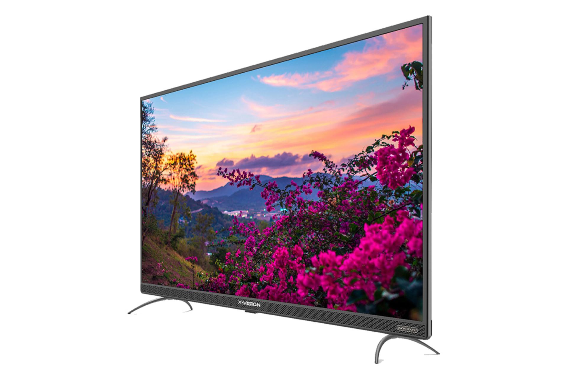 نمای نیمرخ تلویزیون ایکس ویژن 43XT735