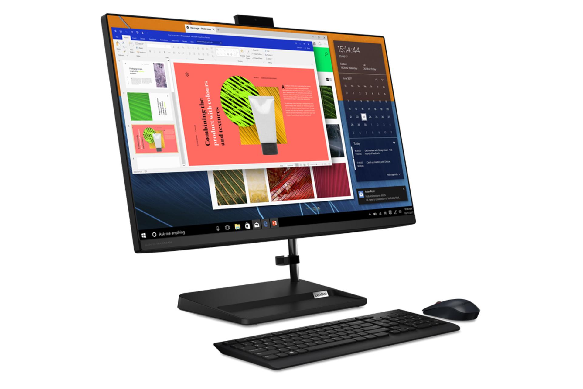 نمای چپ کامپیوتر آل این وان لنوو All in One IdeaCentre AIO 3 24ALC6