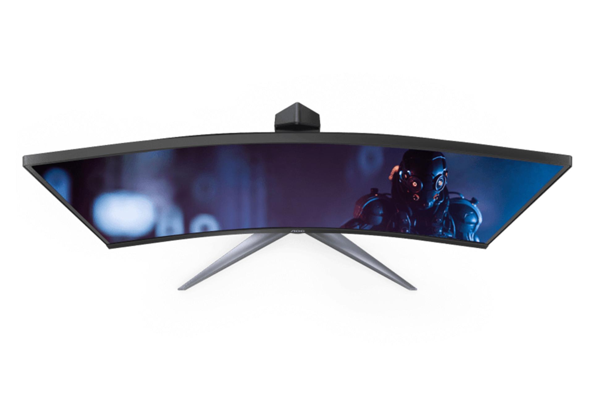 مانیتور AOC C24G2Z از نمای بالا