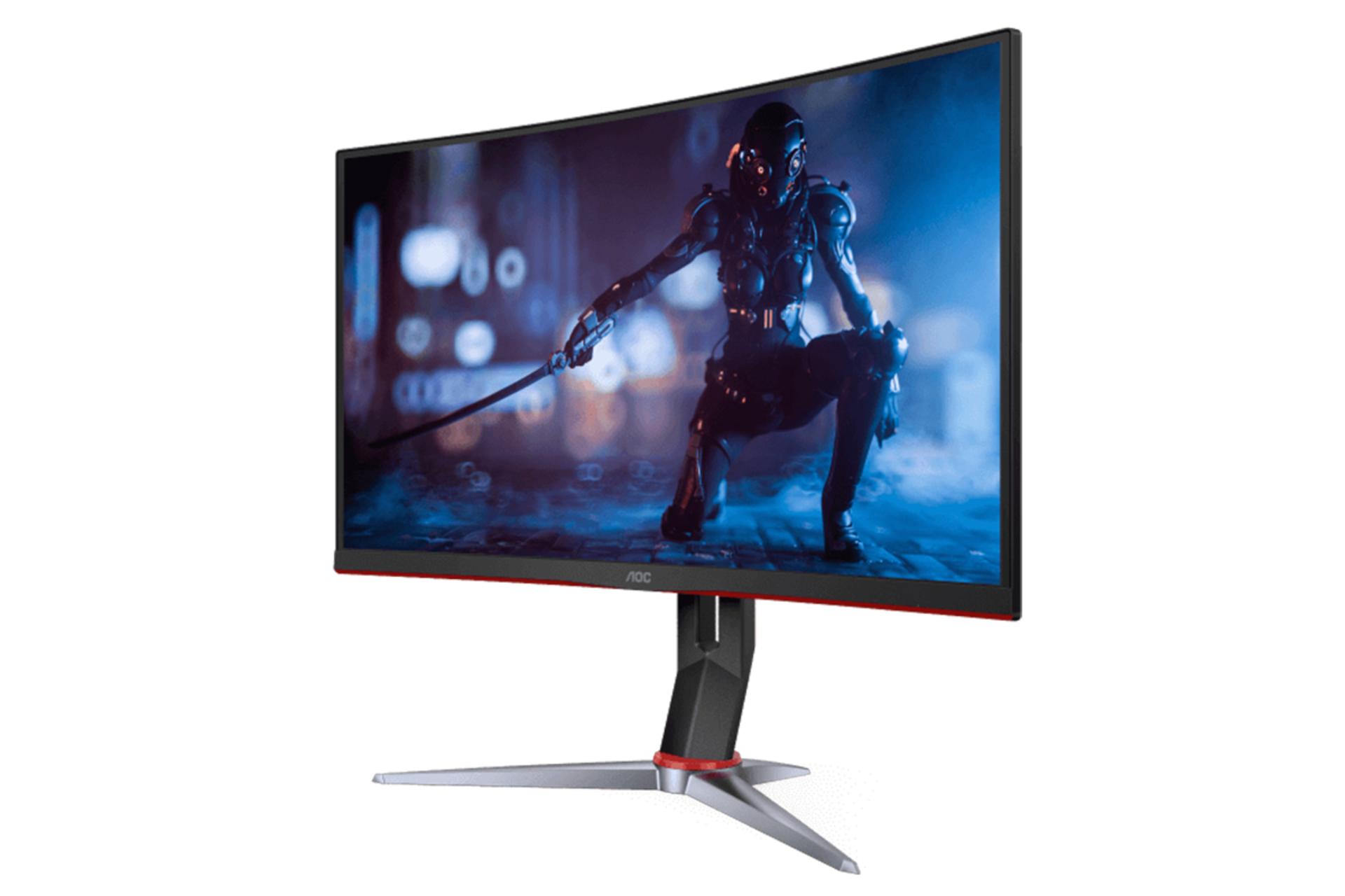 نمای نیمرخ راست مانیتور AOC C24G2Z