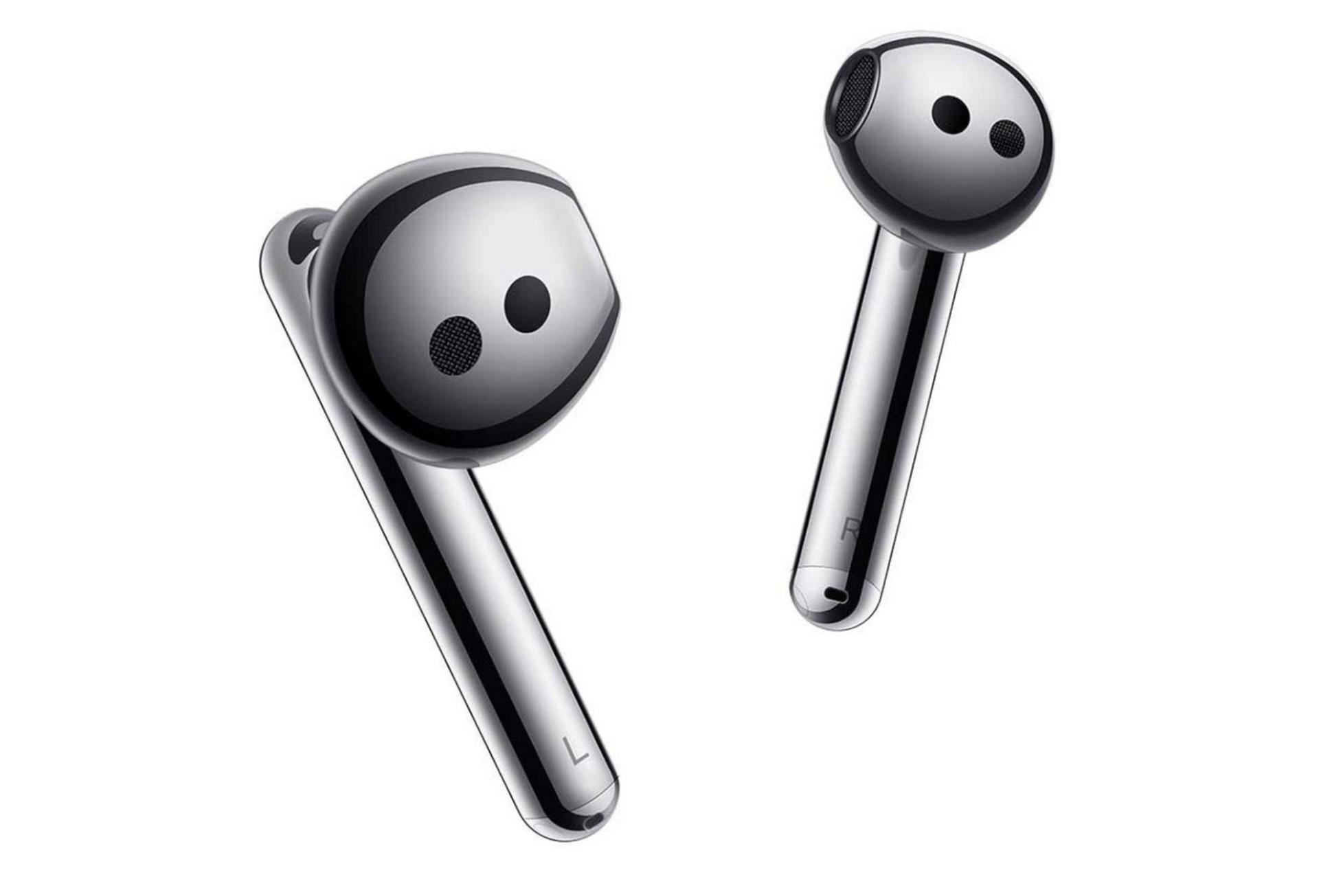 نمای داخلی ایرباد بی سیم هواوی Huawei FreeBuds 4 نقره ای