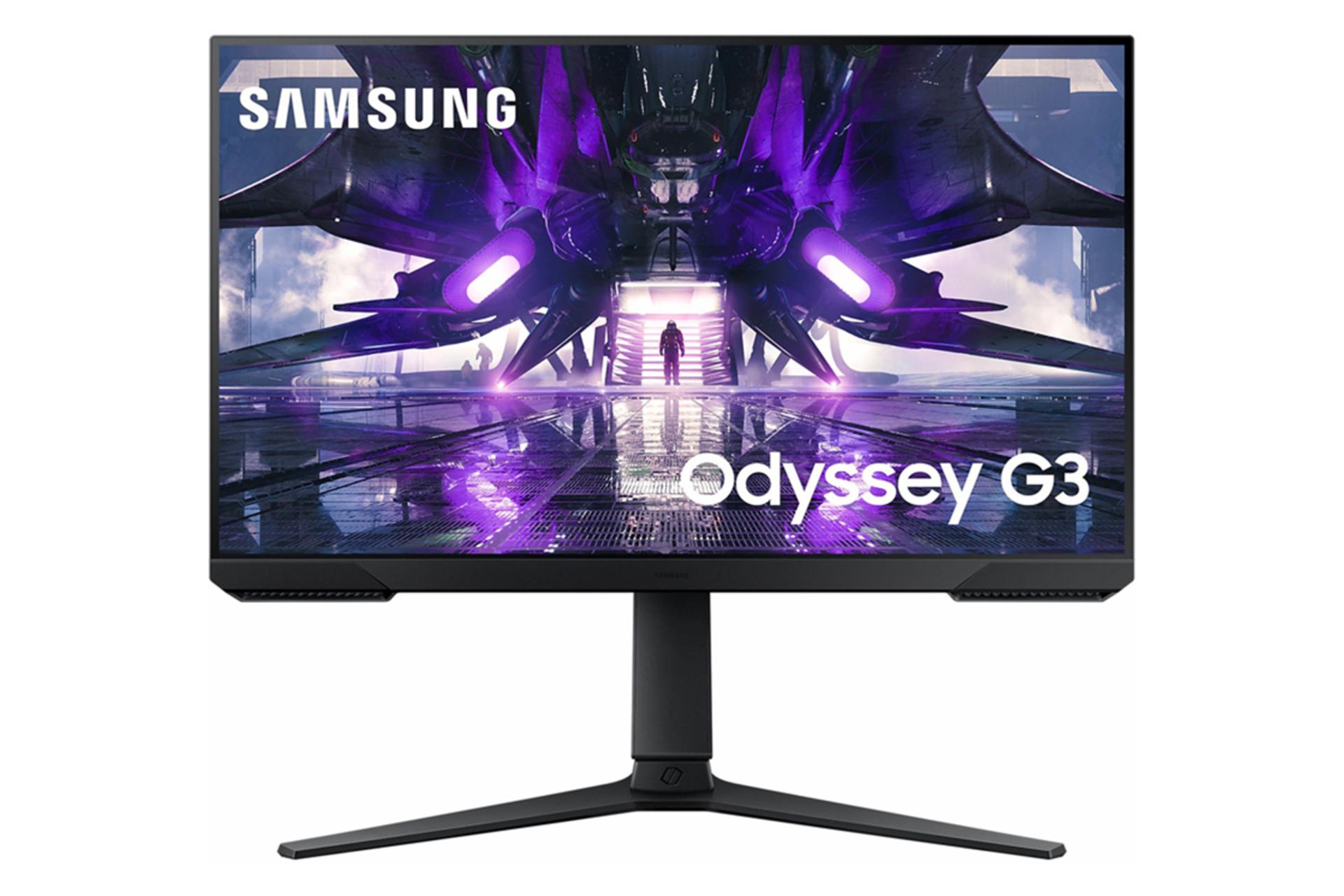 نمای جلو مانیتور سامسونگ 24 اینچ مدل LS24AG320NM 