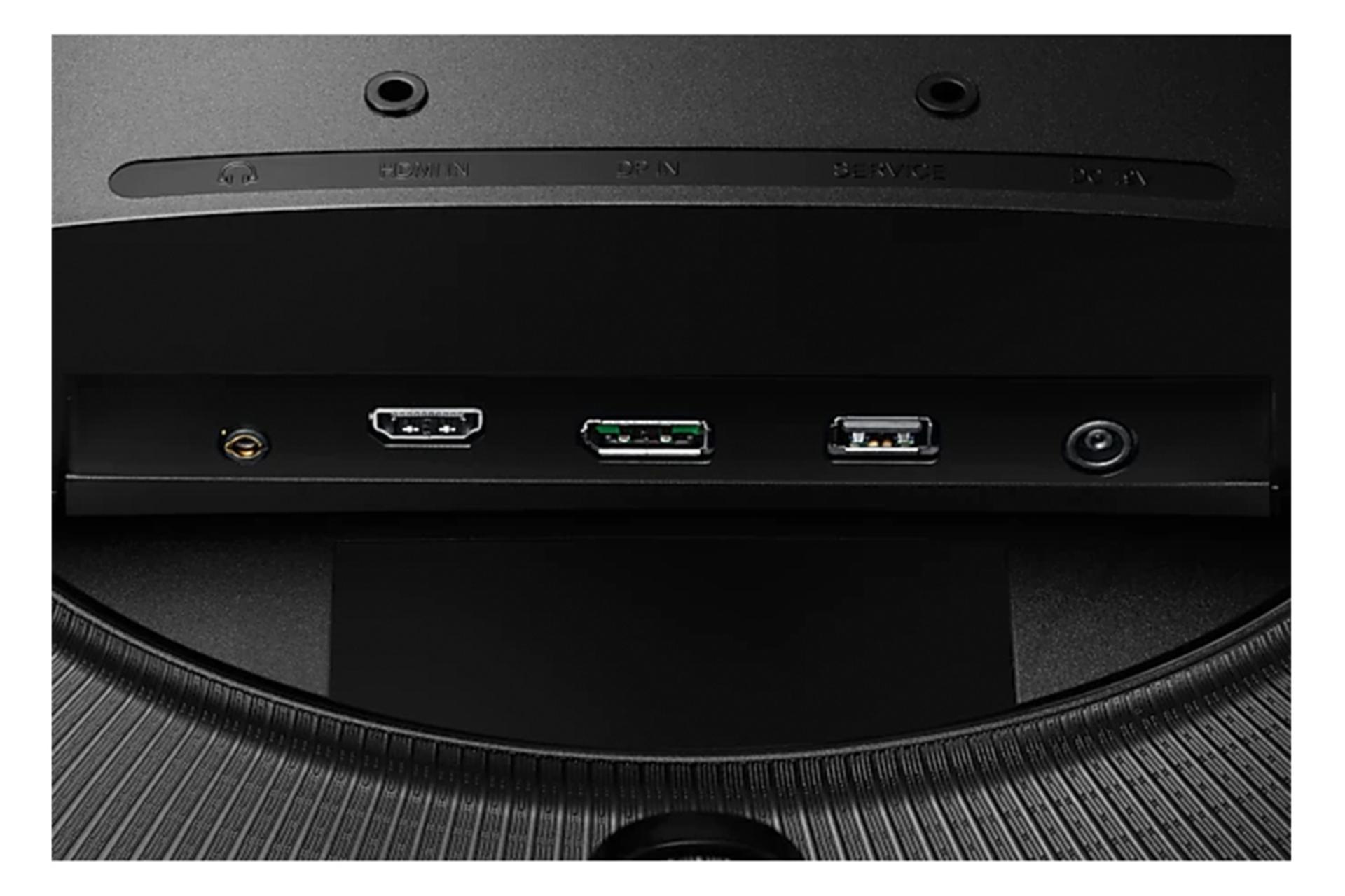 نمای پورت مانیتور سامسونگ 32 اینچ مدل LS32AG550EM 